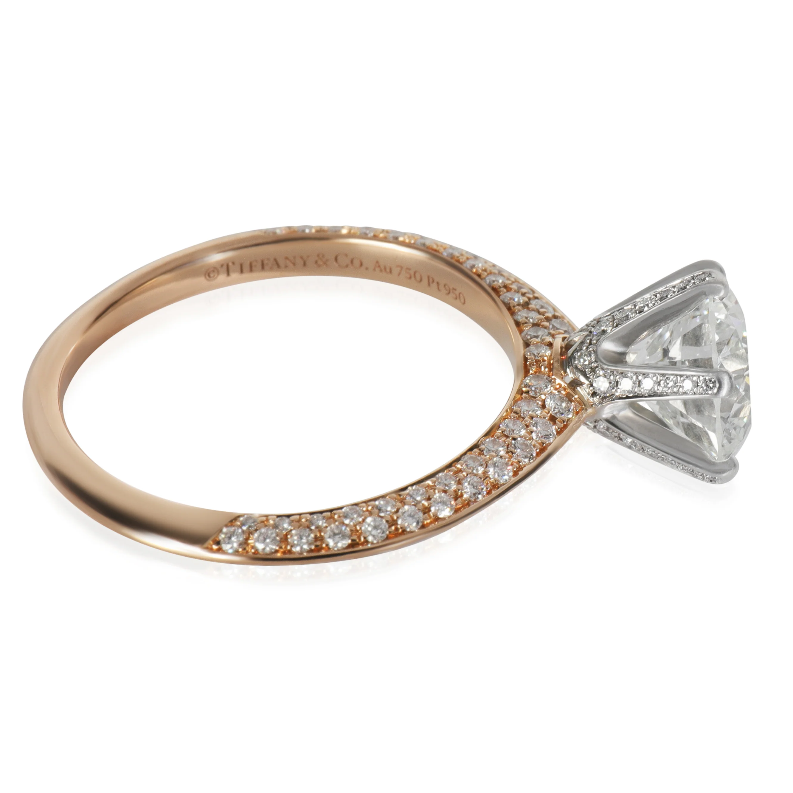 1.74 ct Round Brilliant Diamond Tiffany Setting Engagement Ring - Image 2