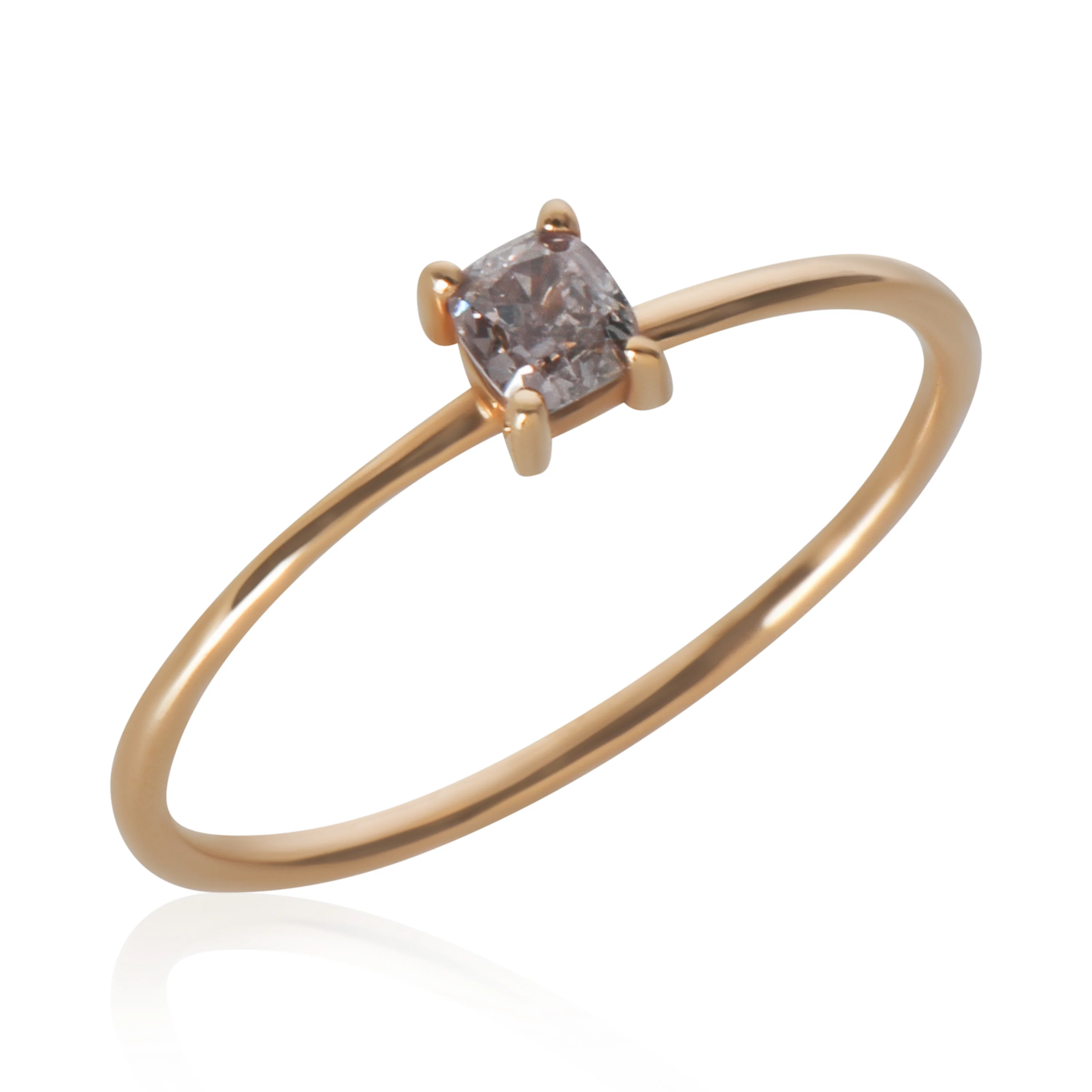 Rose Gold Natural Pink Diamond Ring - Image 5
