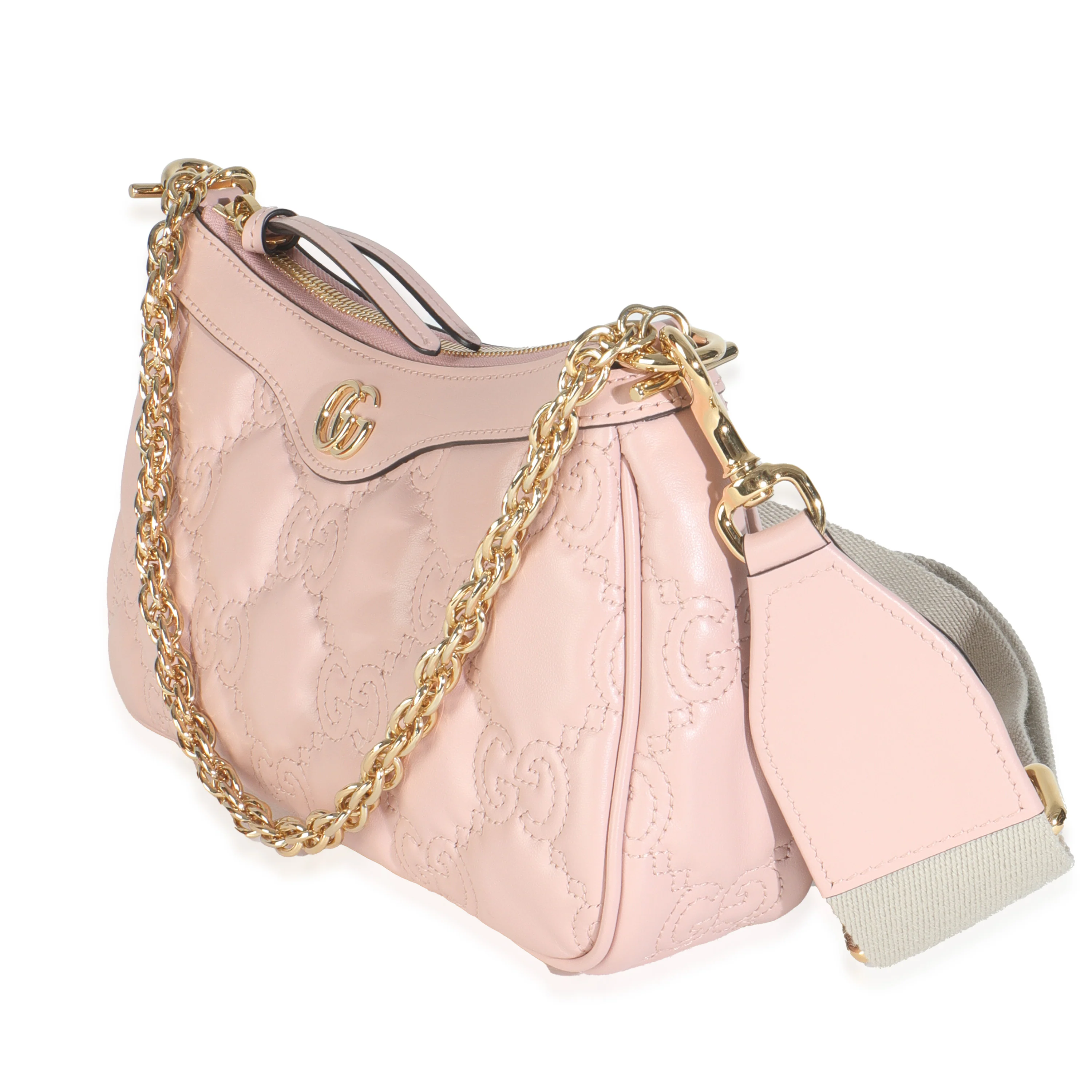 Perfect Pink Natural Calfskin GG Matelasse Chain Bag - Image 2