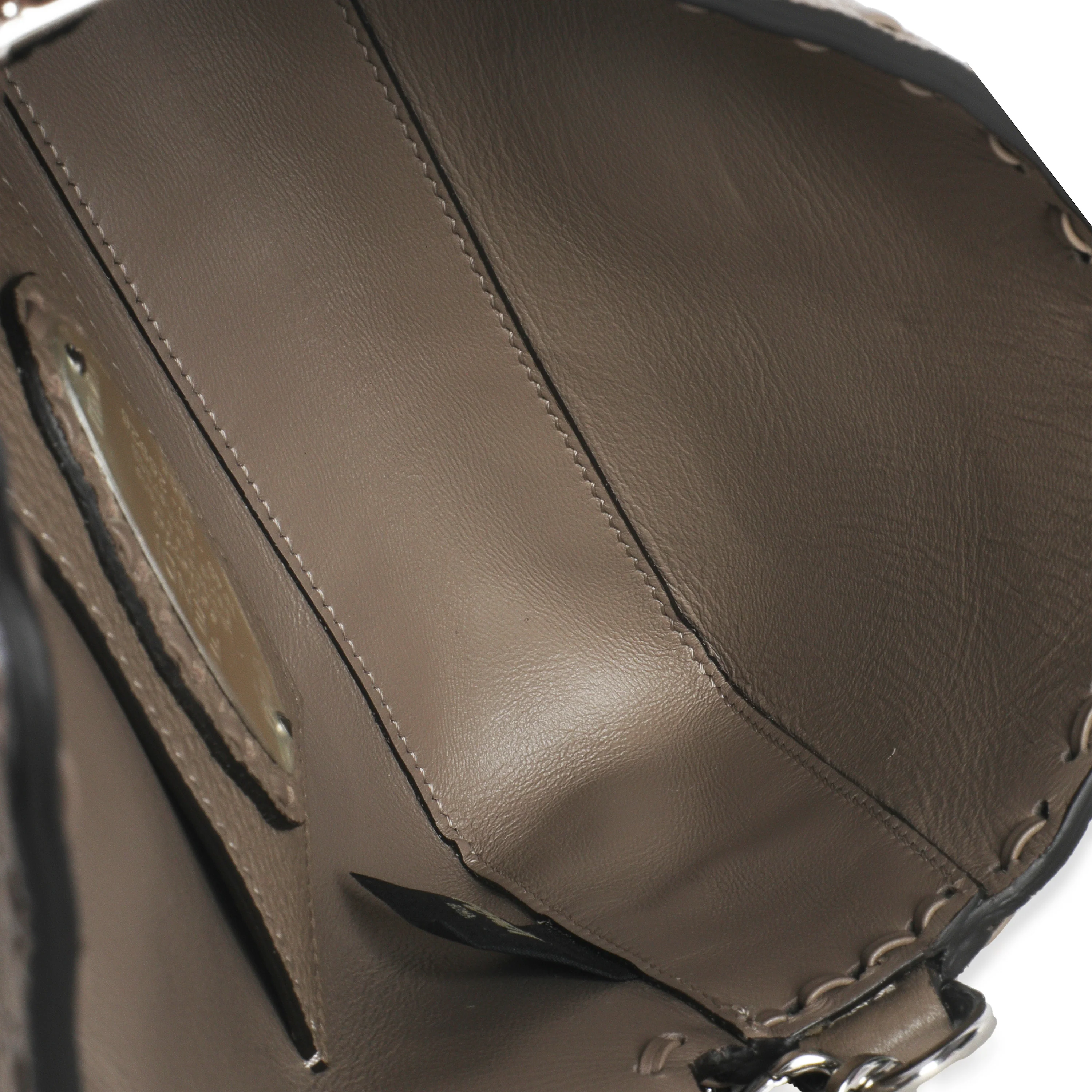 Dove Gray Cuoio Romano Calfskin Mini Selleria Baguette Bag - Image 9