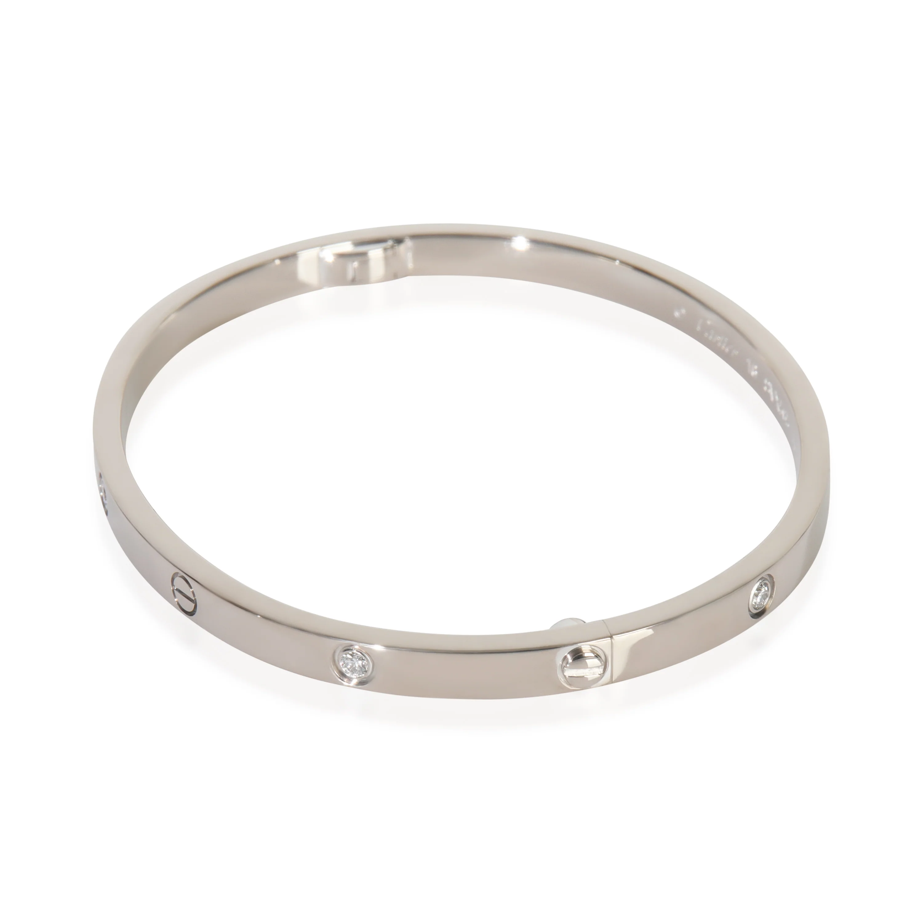 White Gold Diamond Small Model Love Bracelet - Image 2
