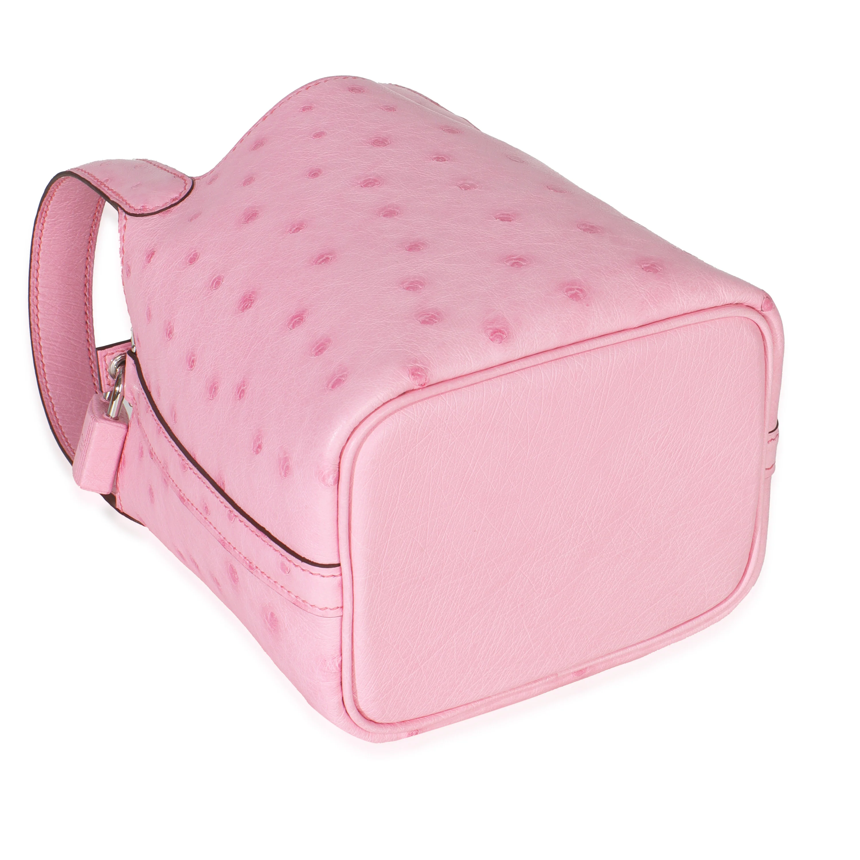 Bubblegum Pink Ostrich Micro Picotin Lock 14 PHW - Image 6