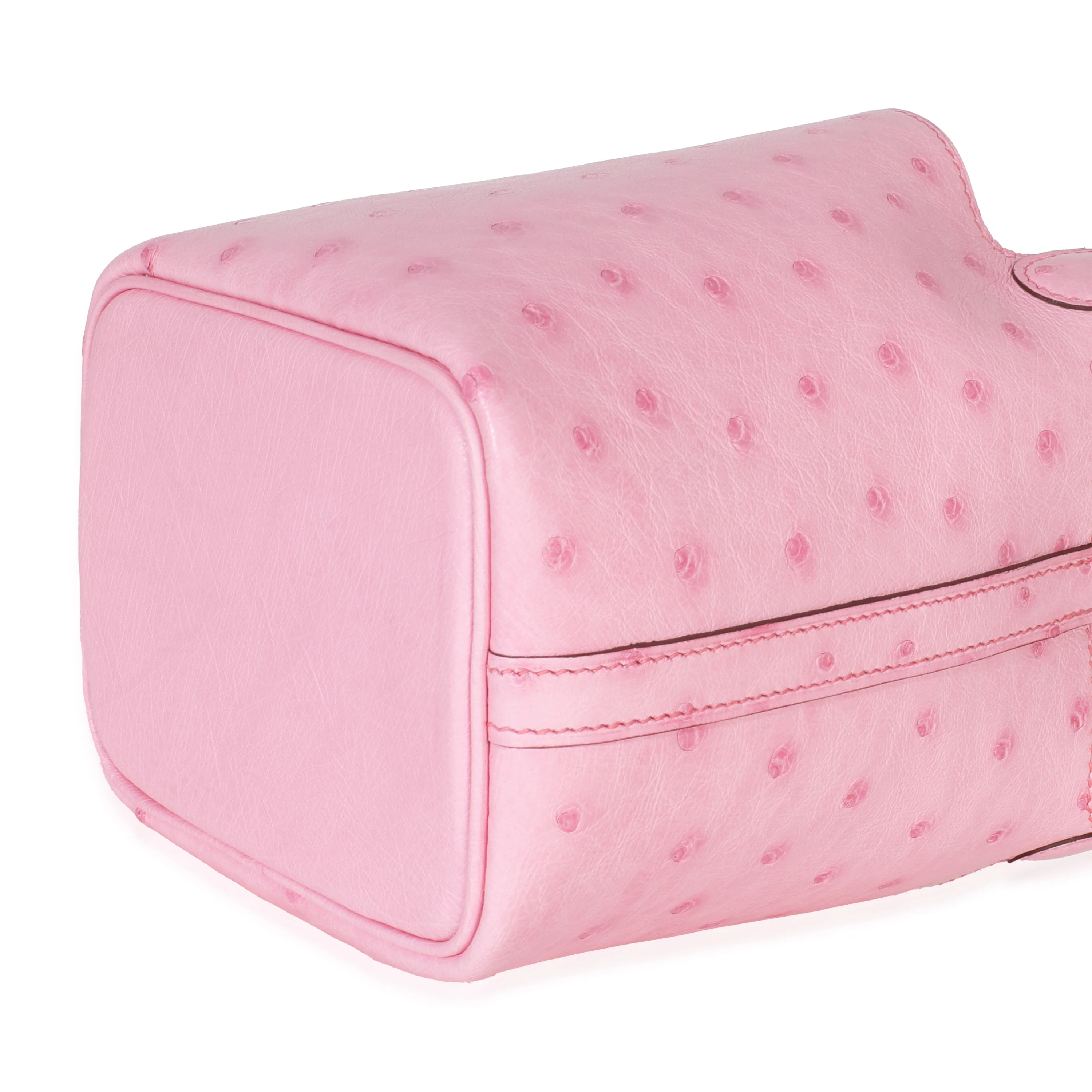 Bubblegum Pink Ostrich Micro Picotin Lock 14 PHW - Image 7