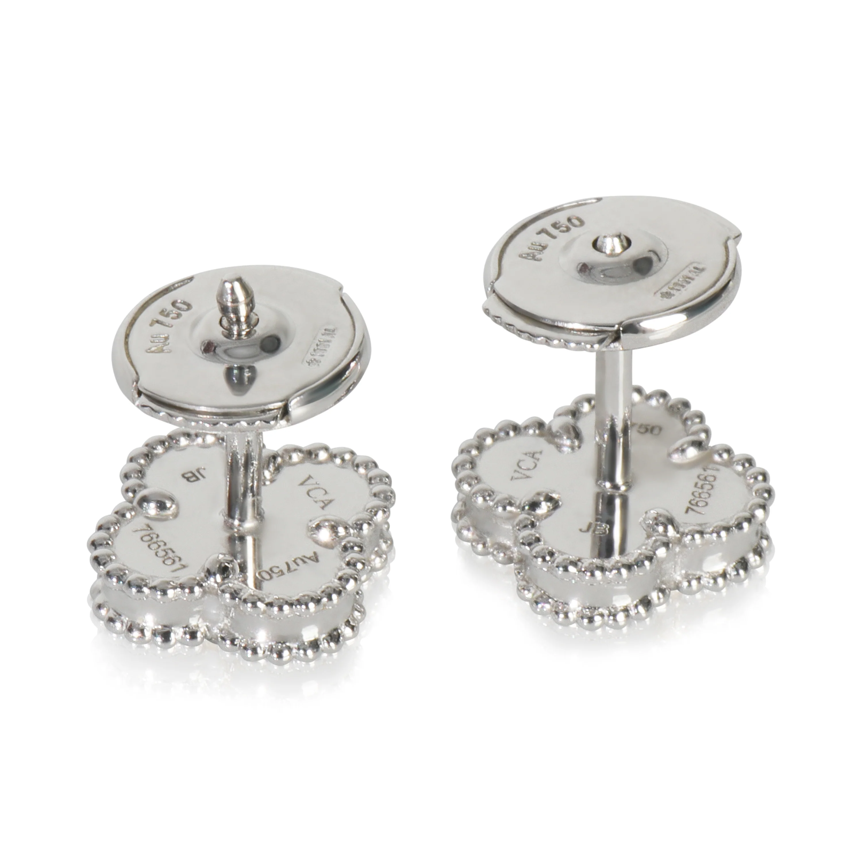 Yellow Gold Turquoise Sweet Alhambra Earrings - Image 4