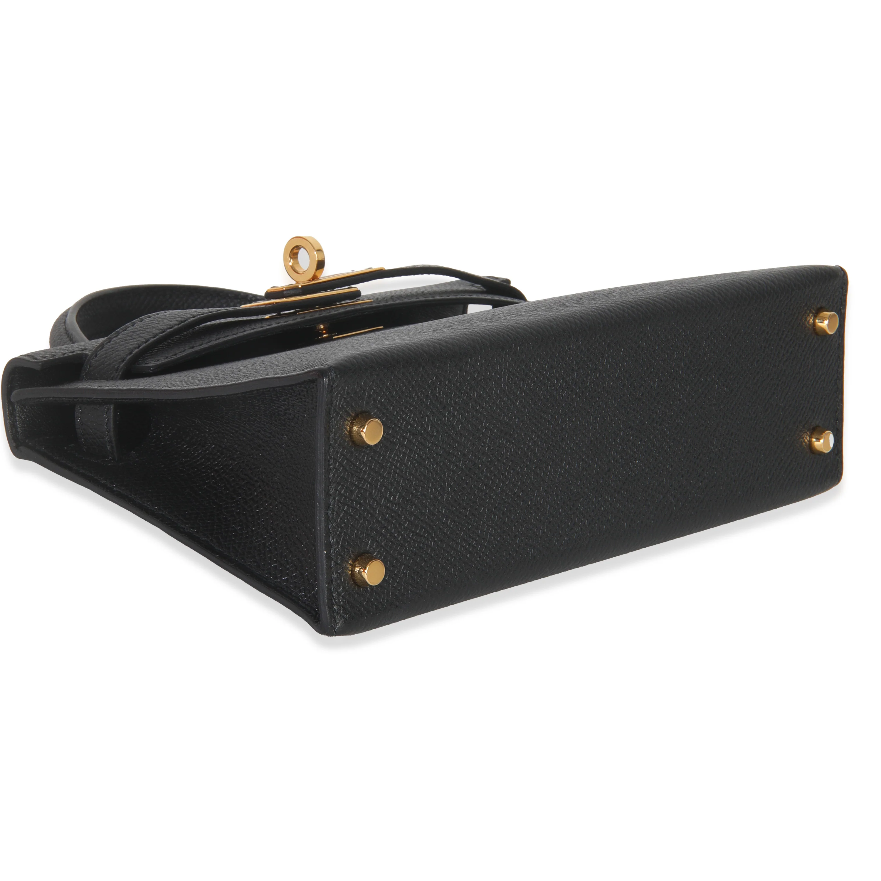Black Epsom Sellier Mini Kelly II 20 GHW - Image 8