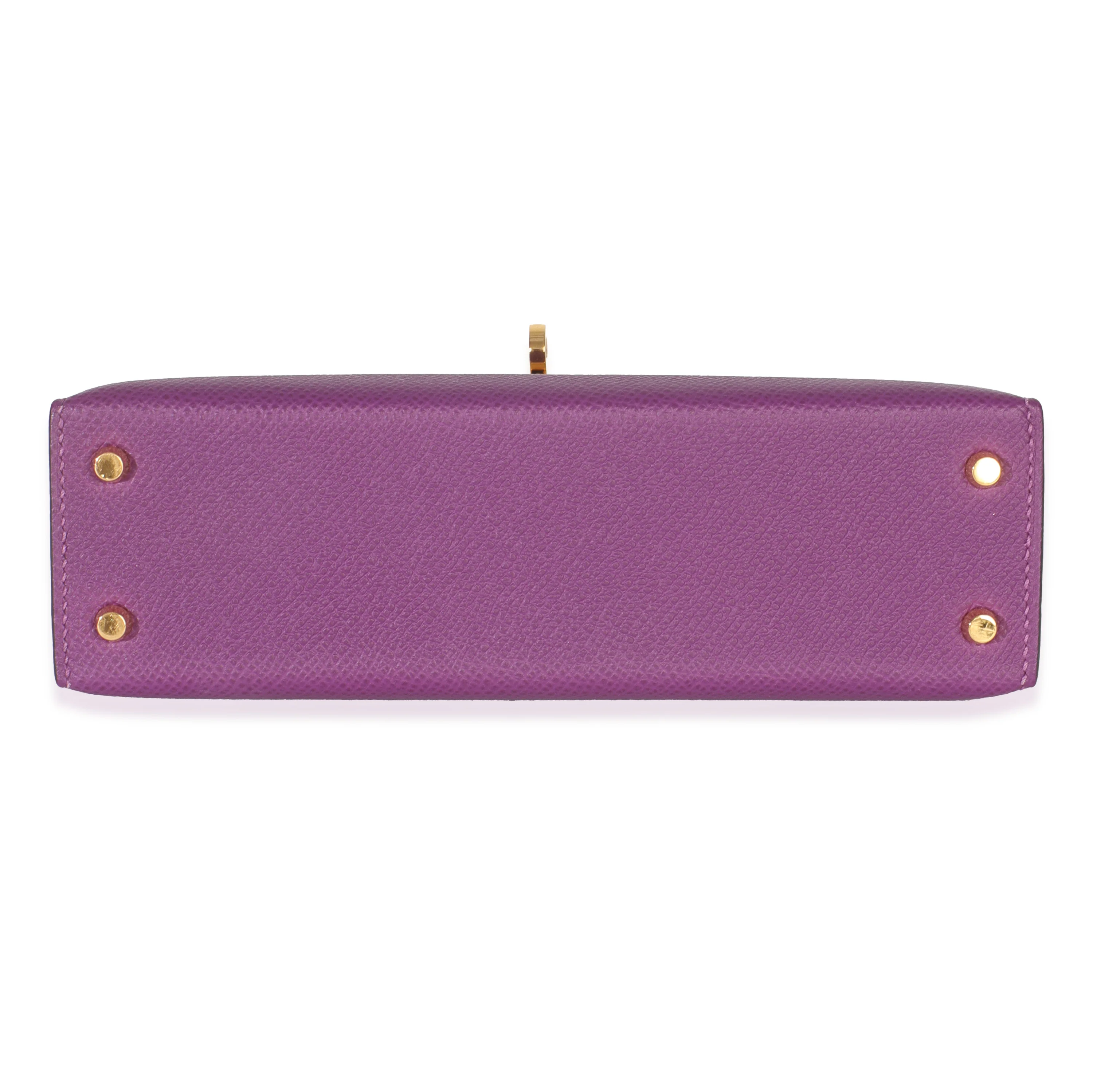 Anemone Epsom Sellier Mini Kelly II 20 GHW - Image 7