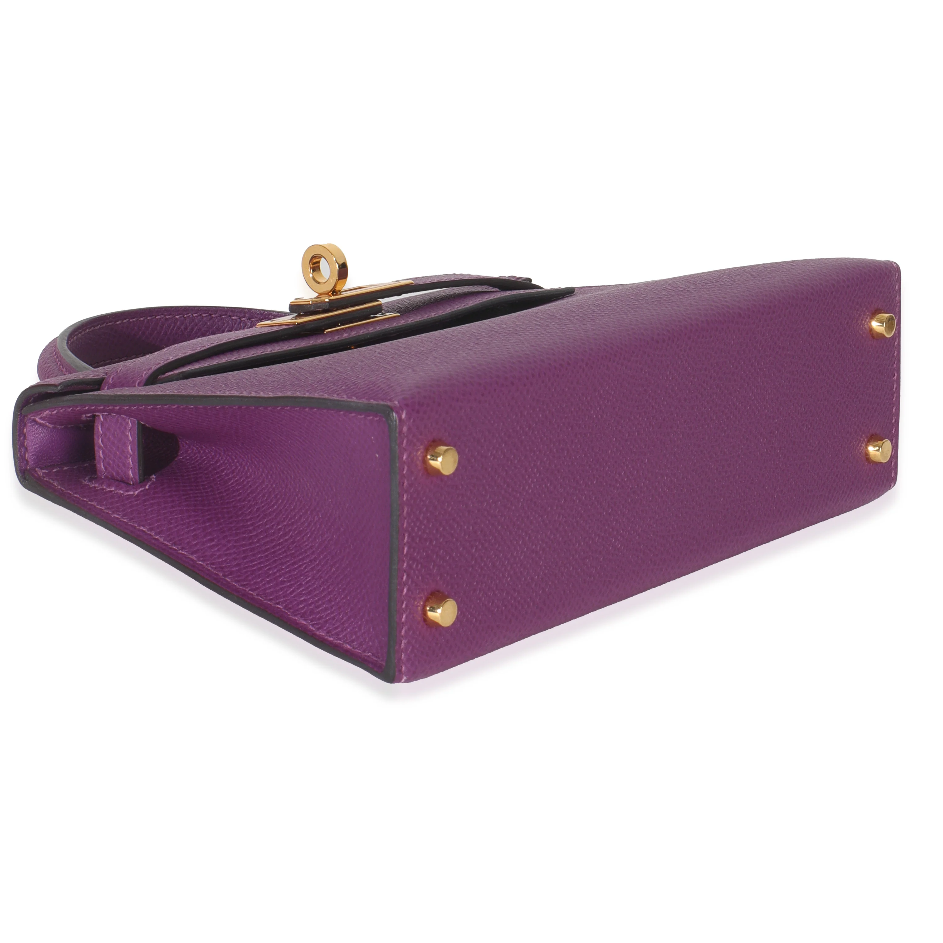 Anemone Epsom Sellier Mini Kelly II 20 GHW - Image 8