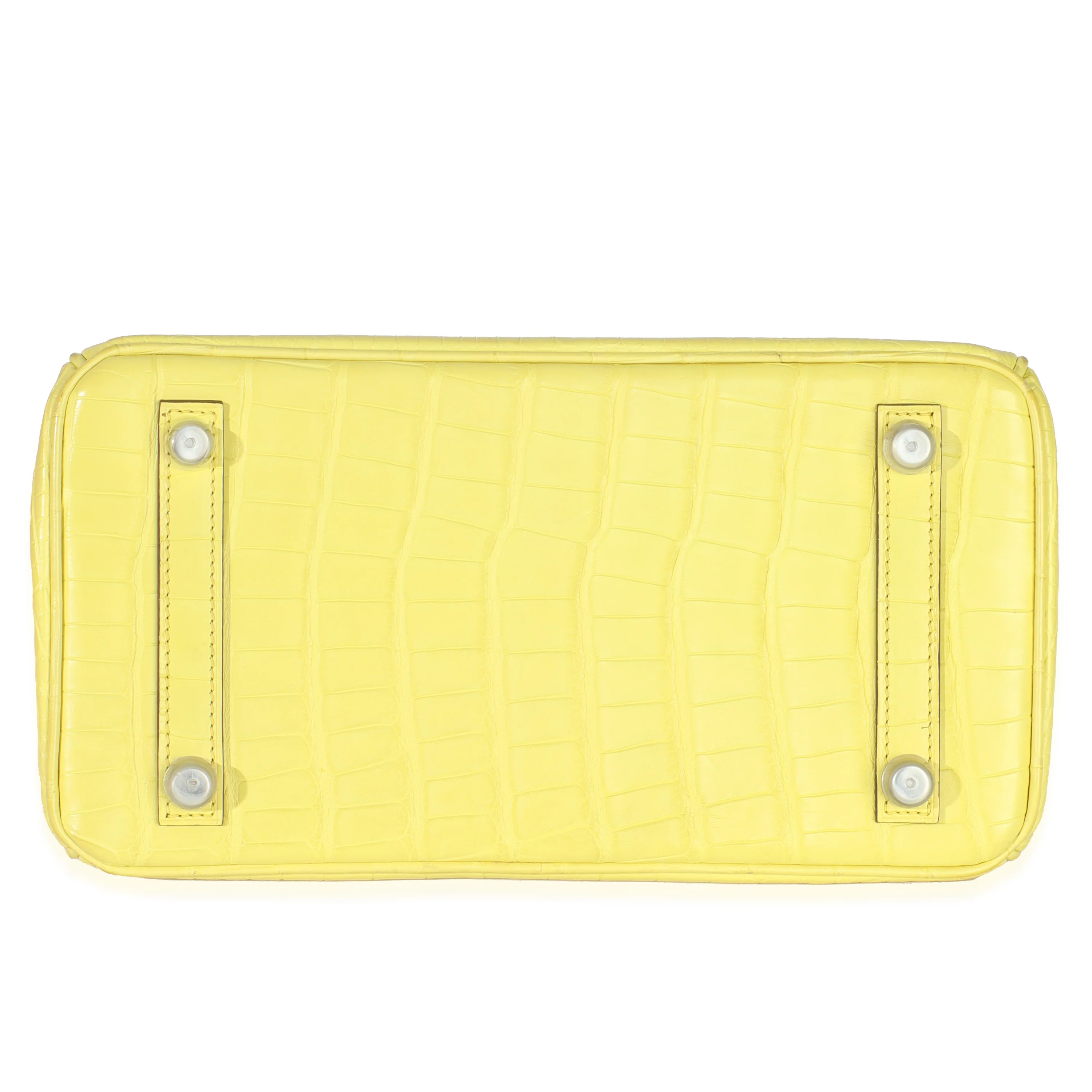 Lime Mississippiensis Matte Alligator Birkin 25 PHW - Image 5