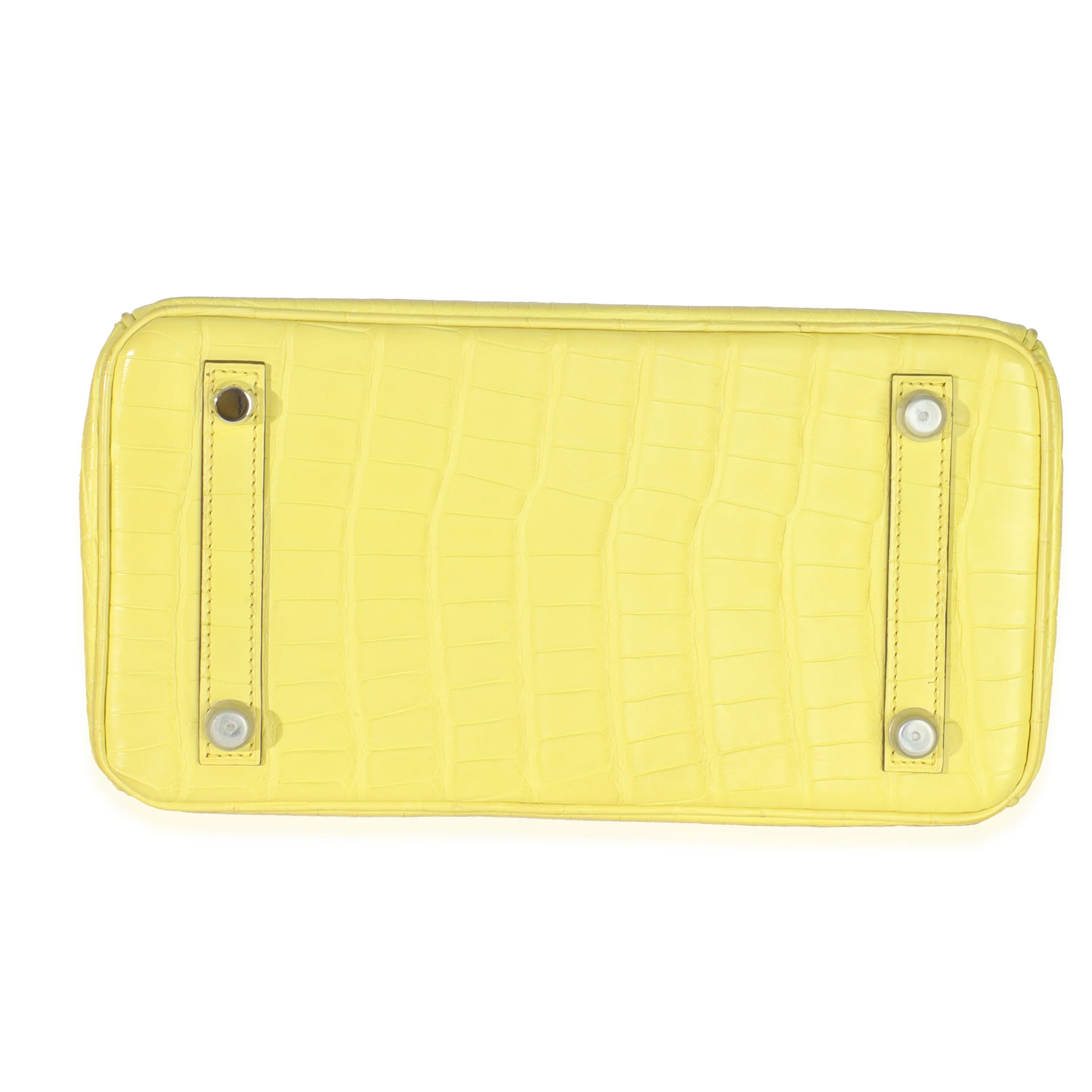 Lime Mississippiensis Matte Alligator Birkin 25 PHW - Image 9