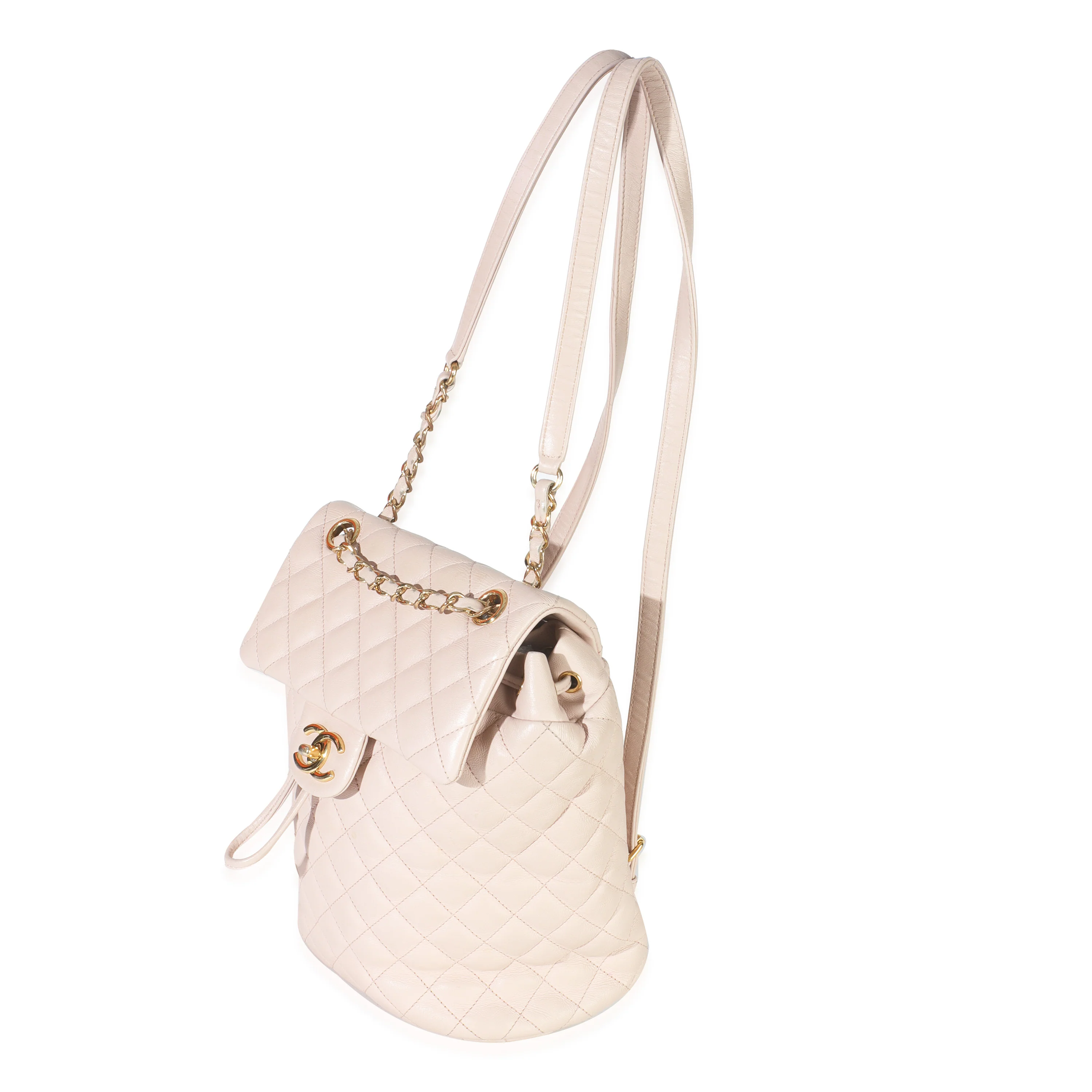 Light Pink Quilted Lambskin Small Urban Spirit Backpack - Image 2
