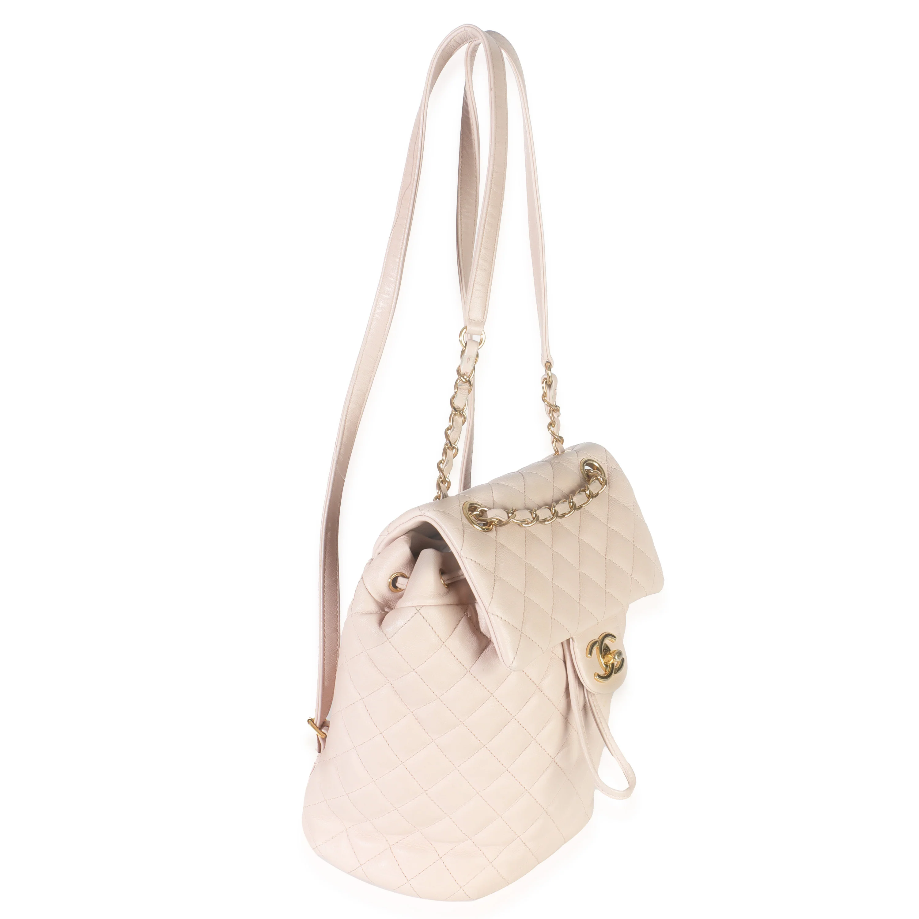 Light Pink Quilted Lambskin Small Urban Spirit Backpack - Image 3