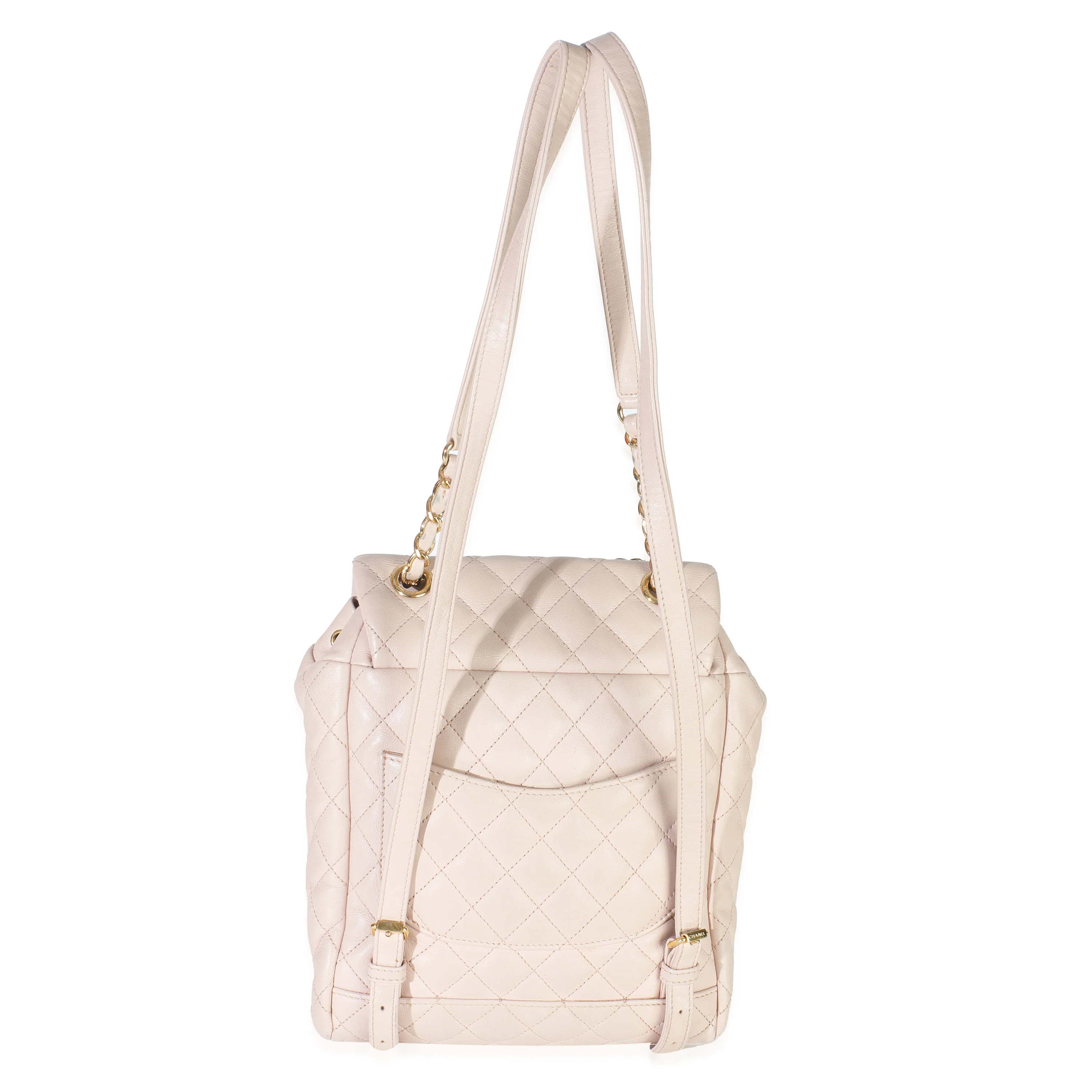 Light Pink Quilted Lambskin Small Urban Spirit Backpack - Image 4