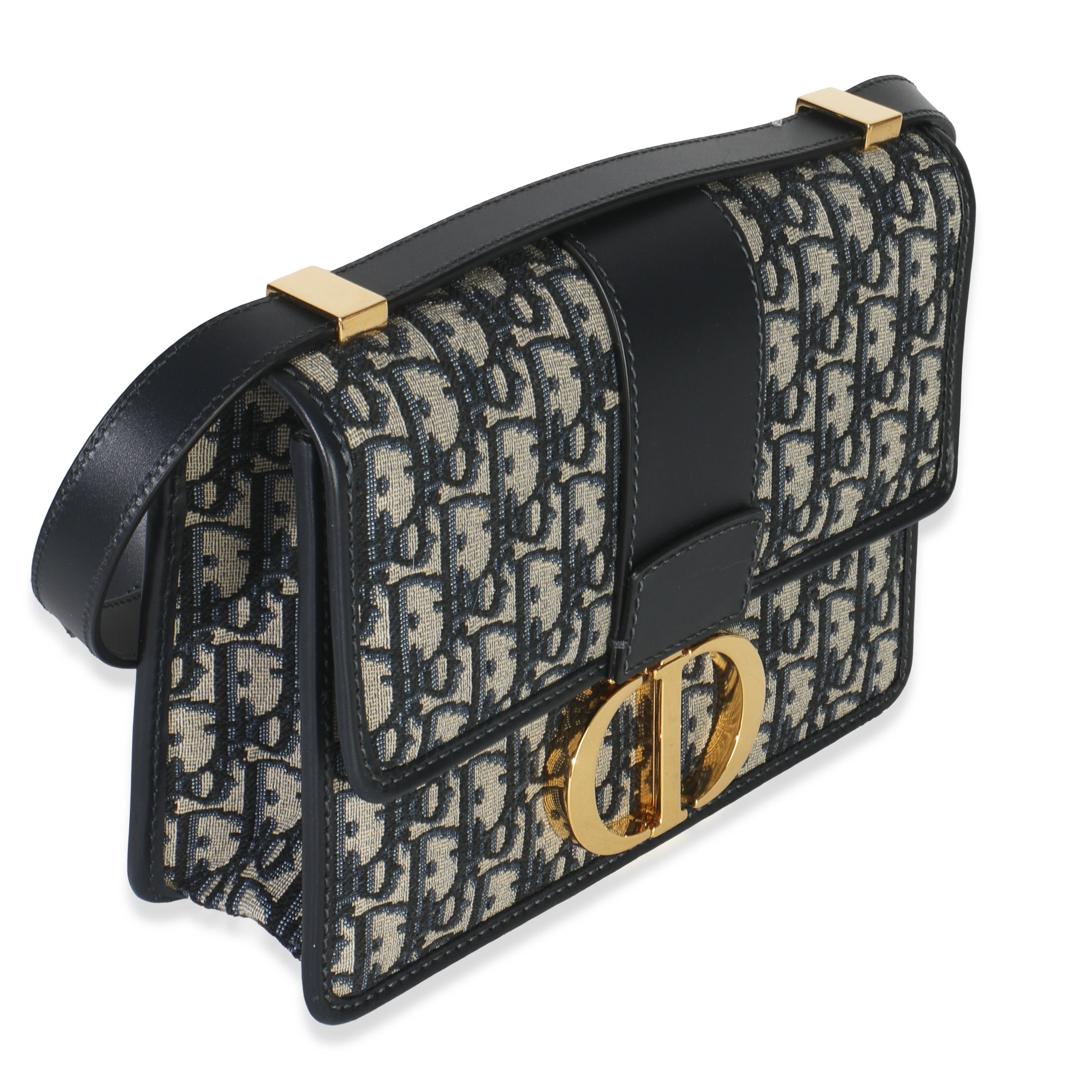 Blue Oblique Jacquard 30 Montaigne Bag - Image 3