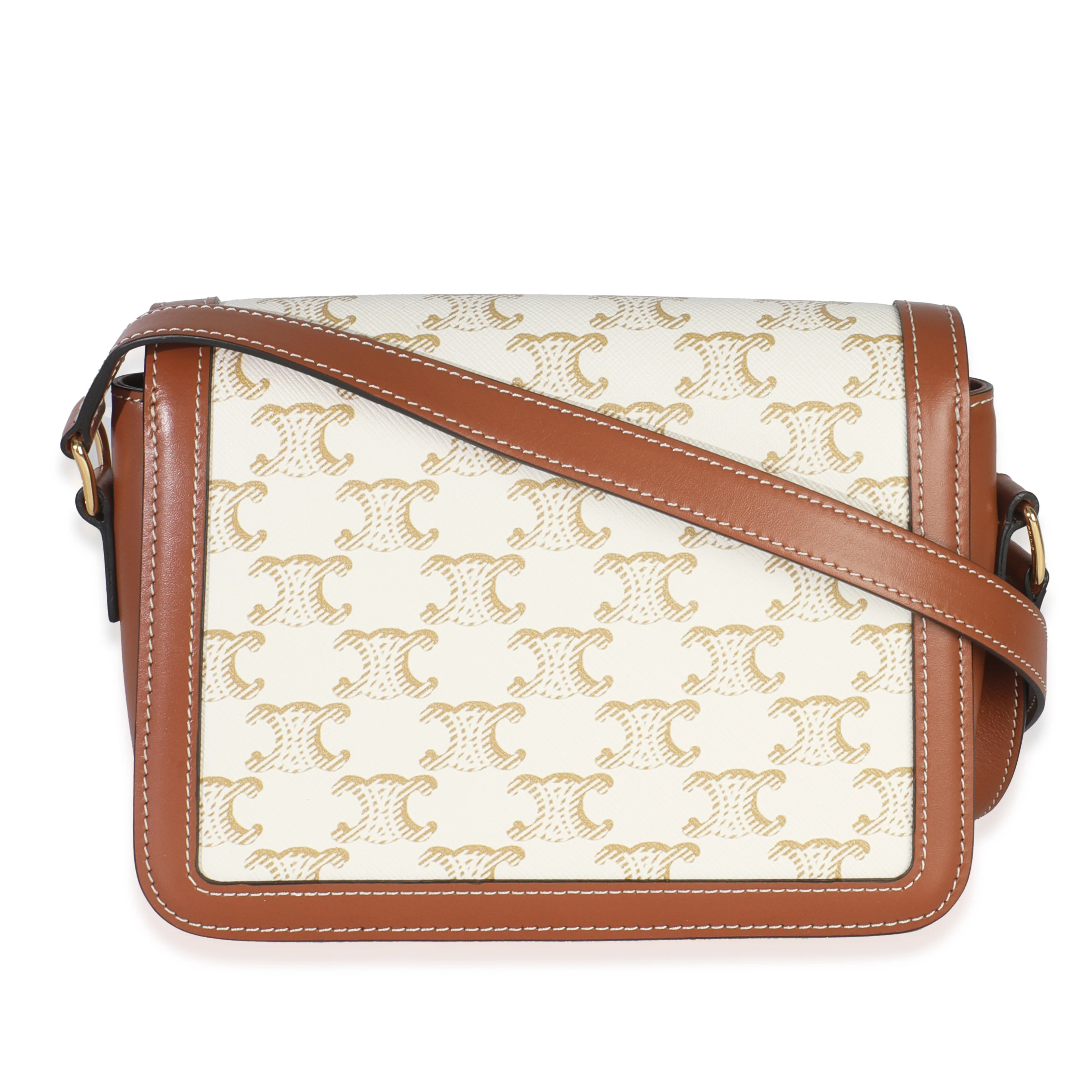 White Calfskin Triomphe Canvas Teen Triomphe - Image 4
