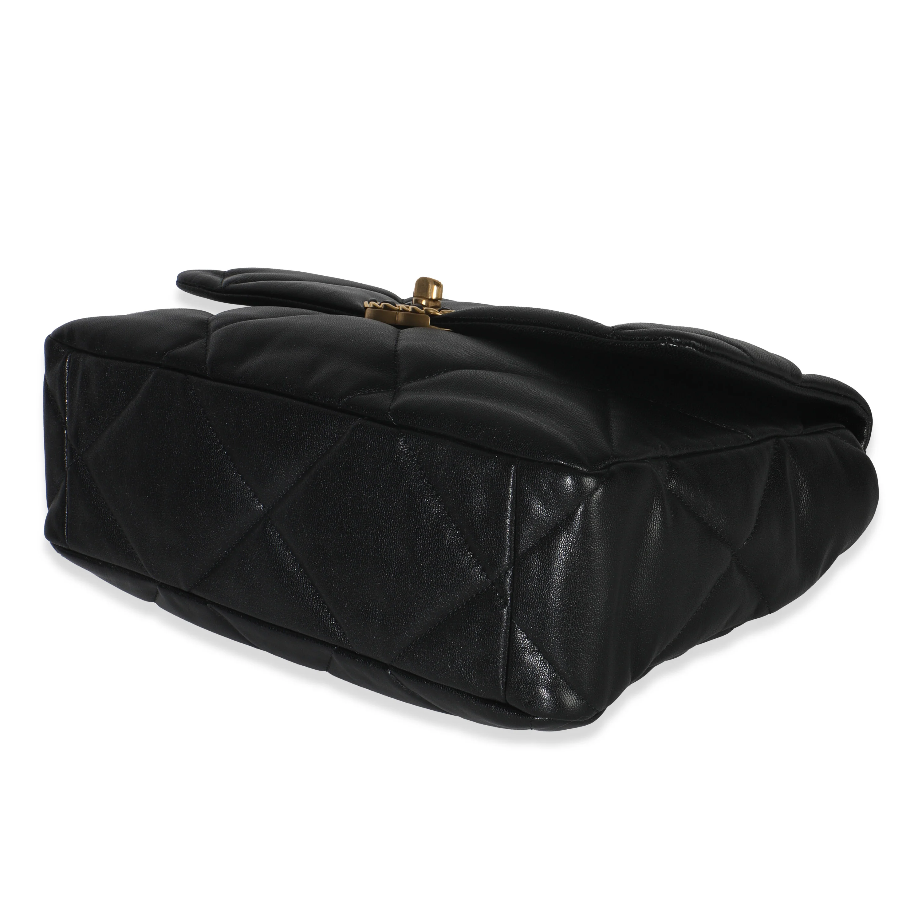 20A Black Quilted Lambskin Large Chanel 19 Flap Bag - Image 7