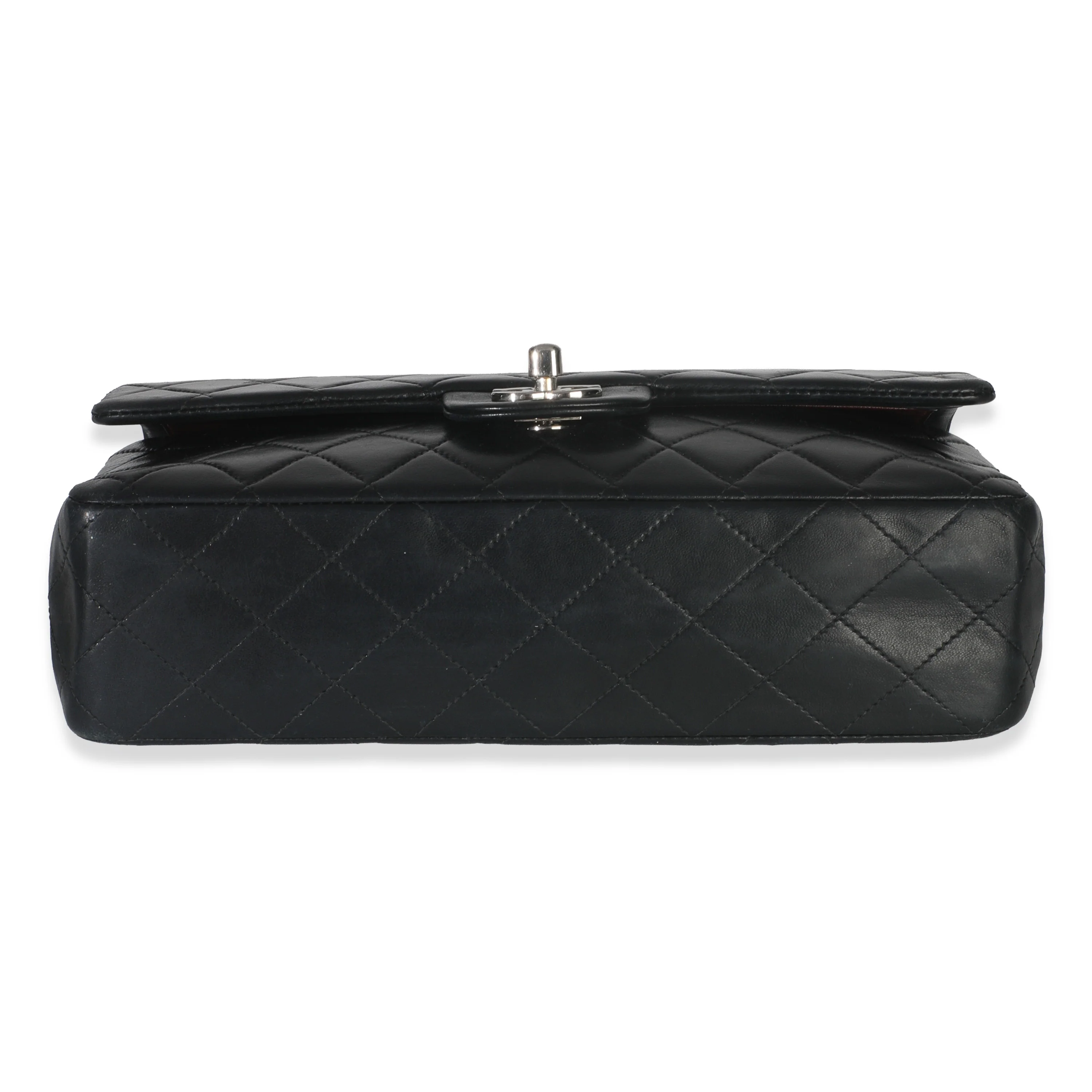 Vintage Black Quilted Lambskin Medium Classic Double Flap Bag - Image 5