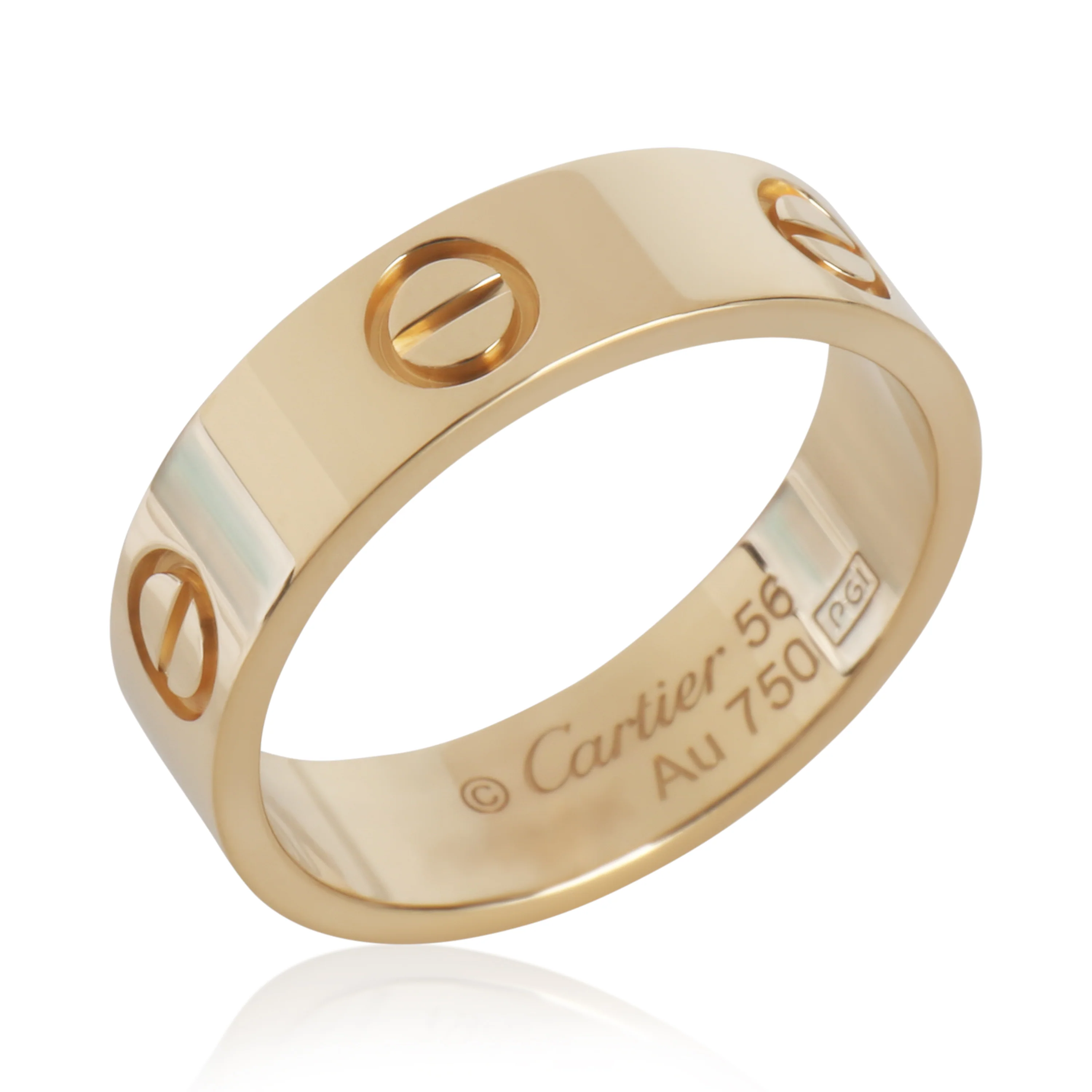 Yellow Gold  Love Ring - Image 4