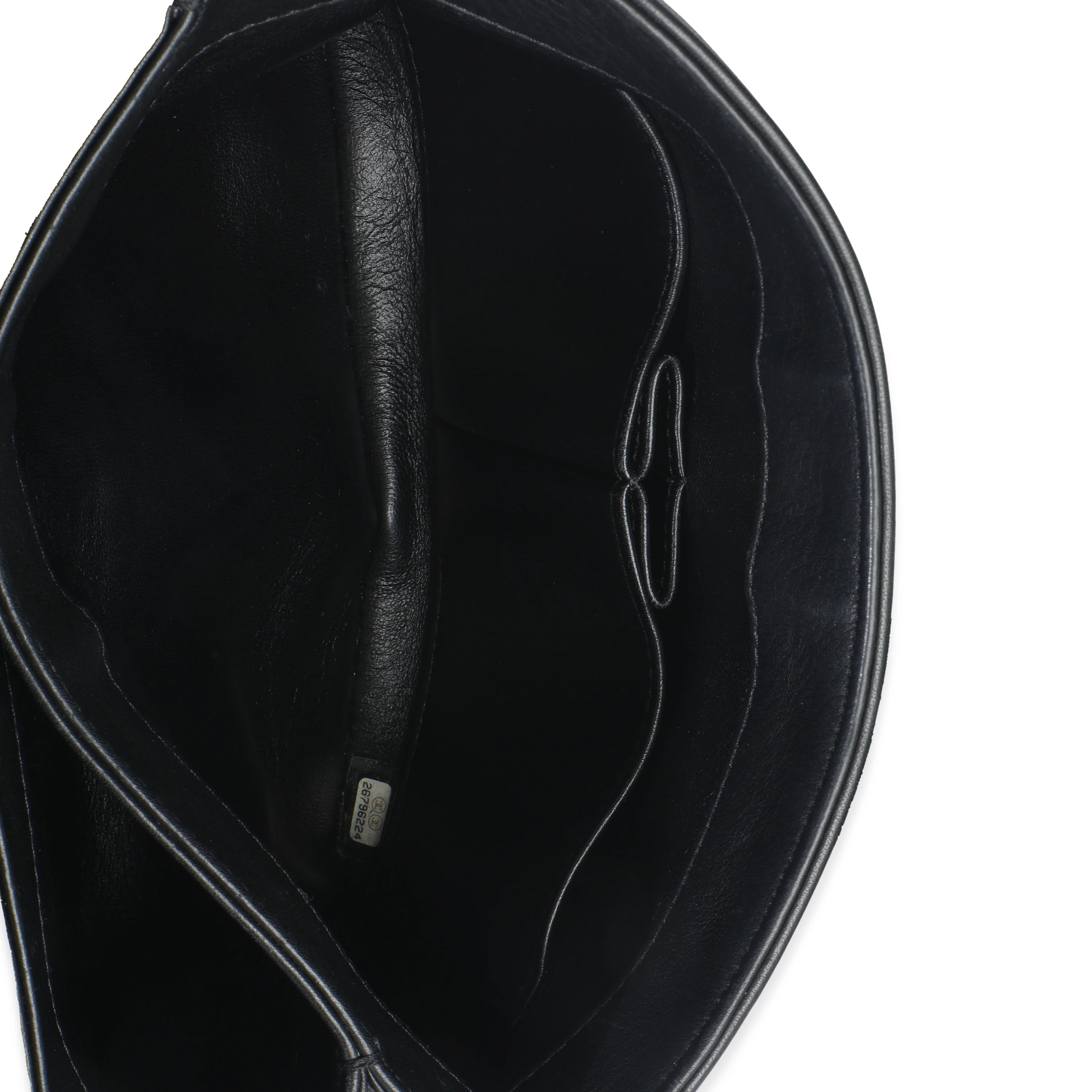 Black Calfskin Smooth Small Trendy CC Flap Bag - Image 9