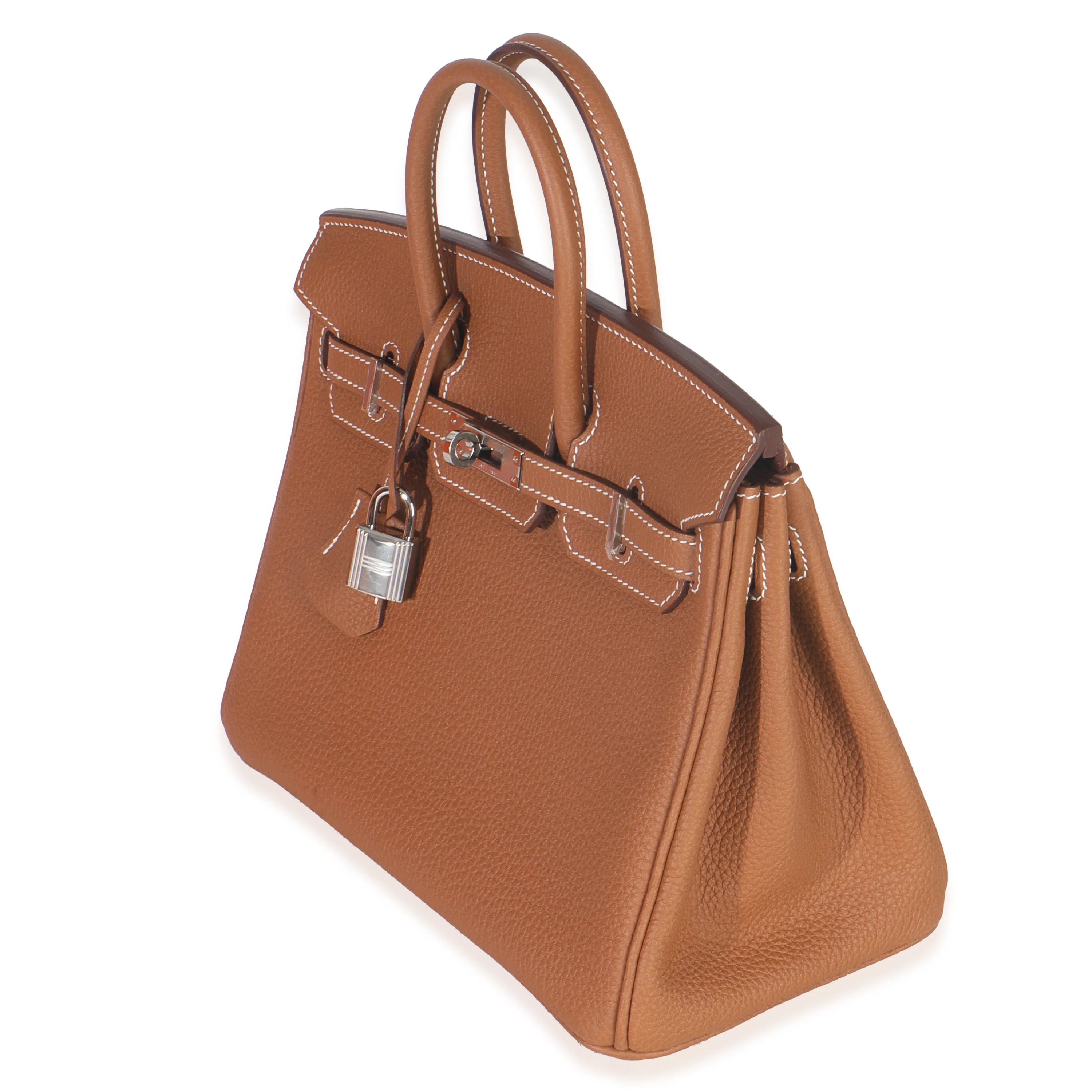 Gold Togo Birkin 25 PHW - Image 3