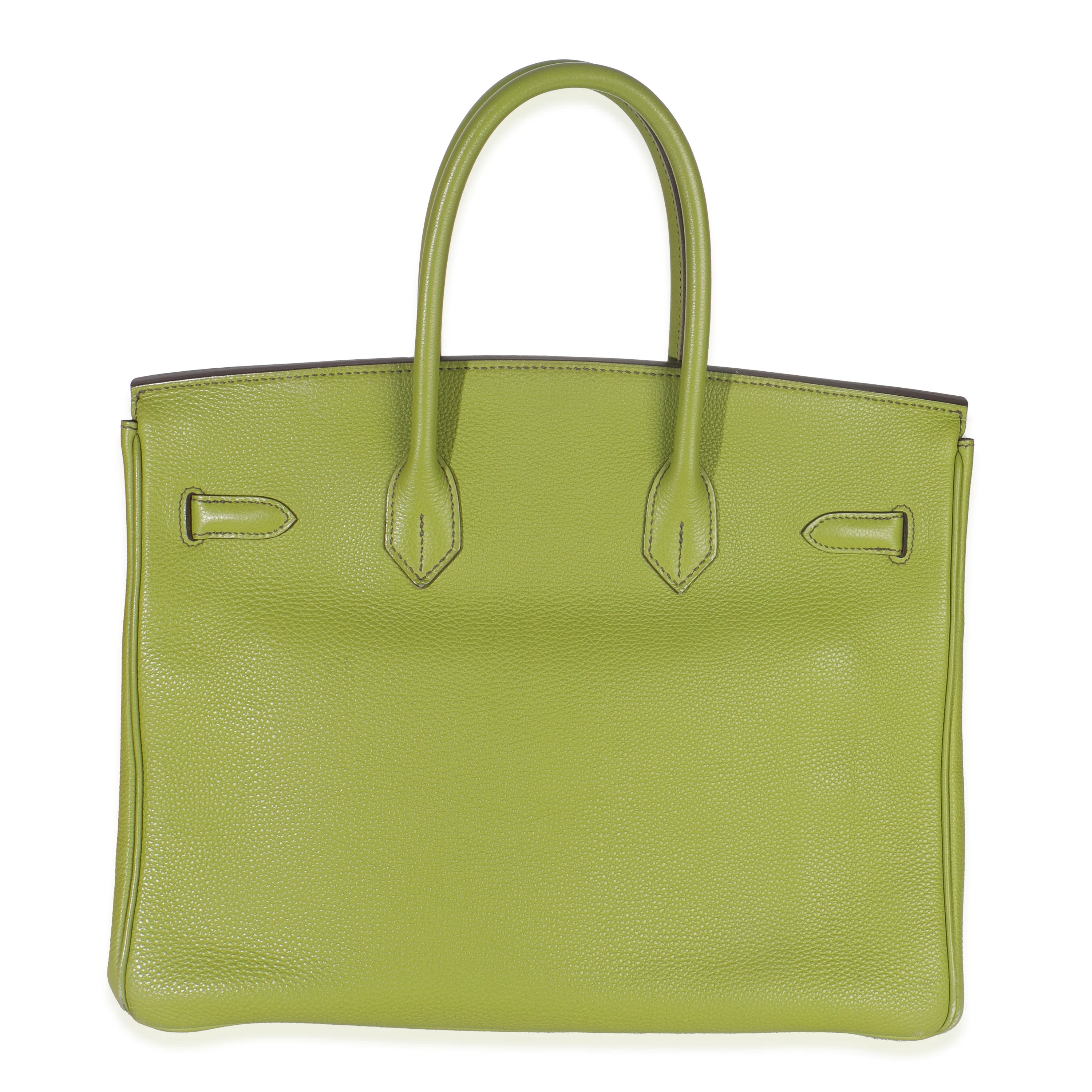 Vert Anis Togo Birkin 35 PHW - Image 4