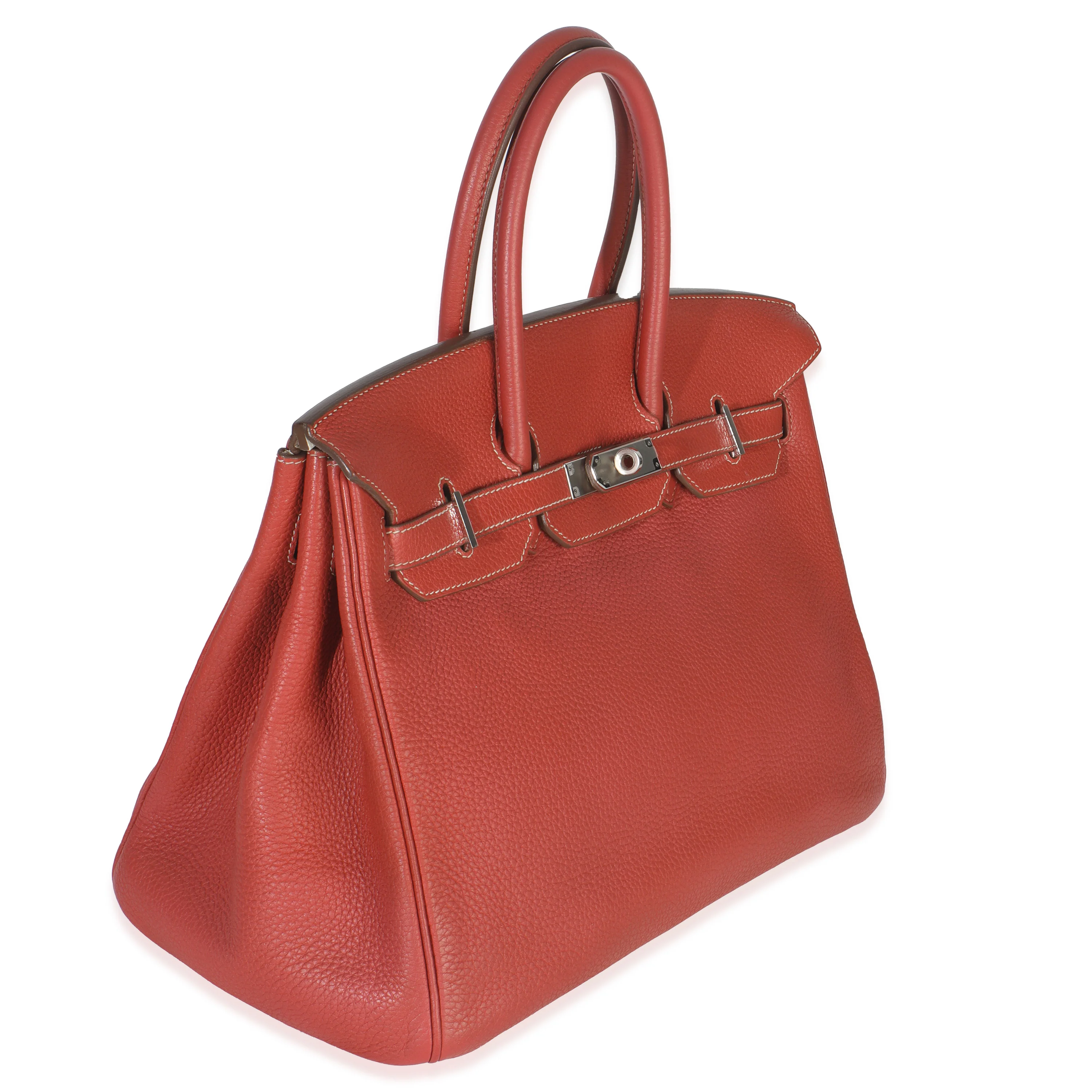 Sanguine White Clemence Verso Birkin 35 PHW - Image 3