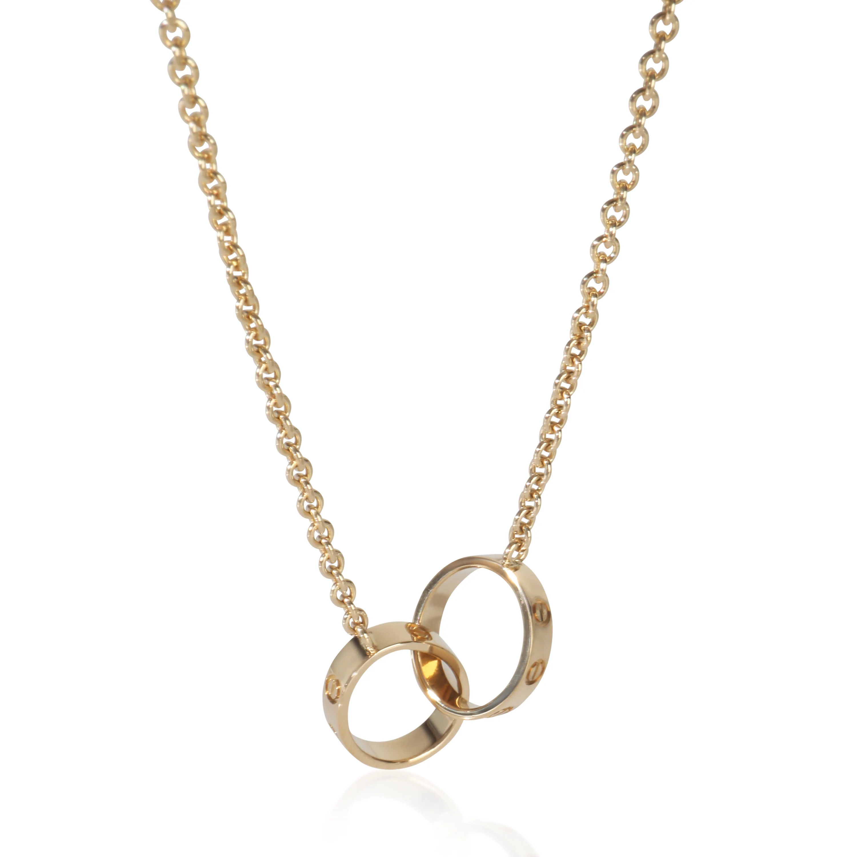 Yellow Gold Love Necklace - Image 2