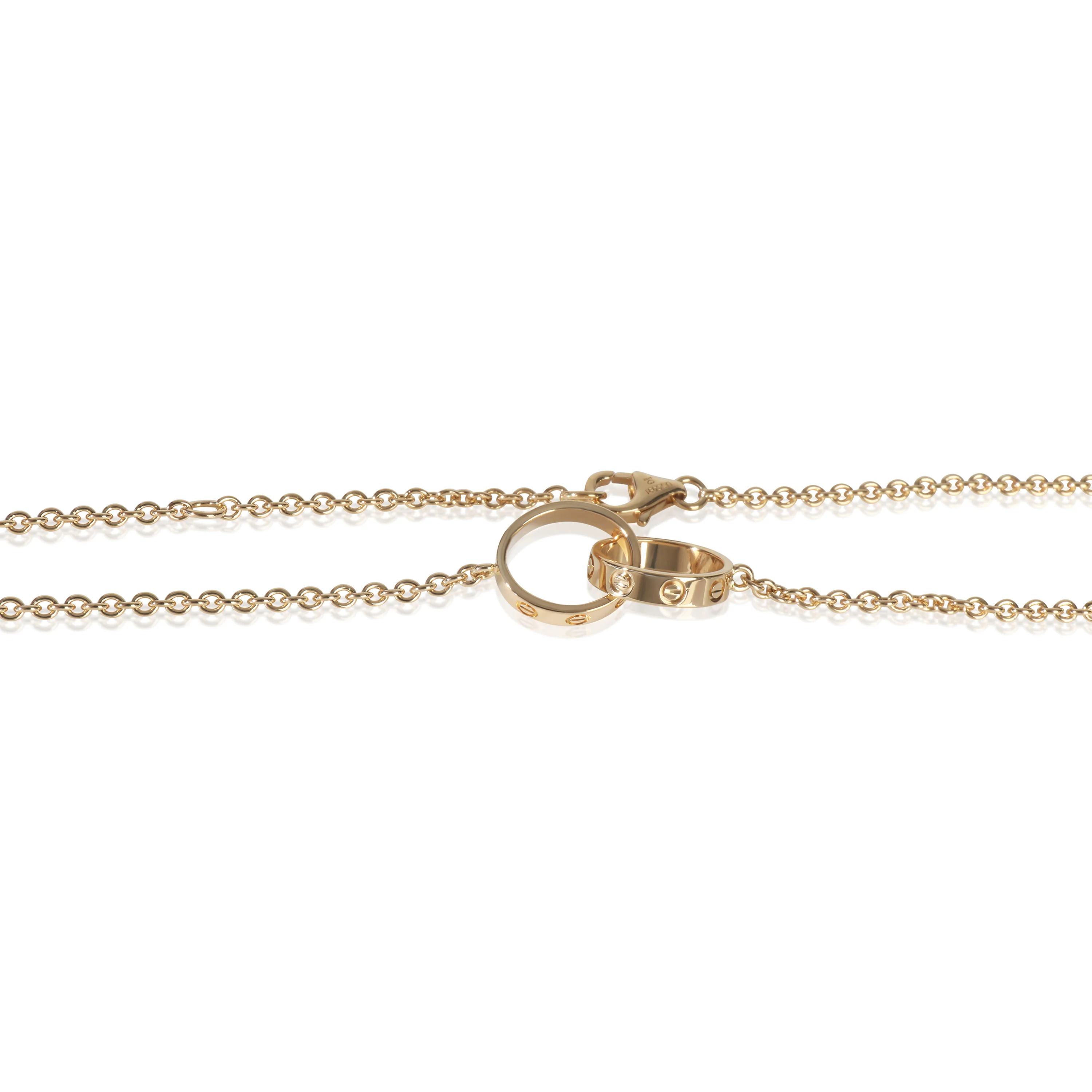 Yellow Gold Love Necklace - Image 3