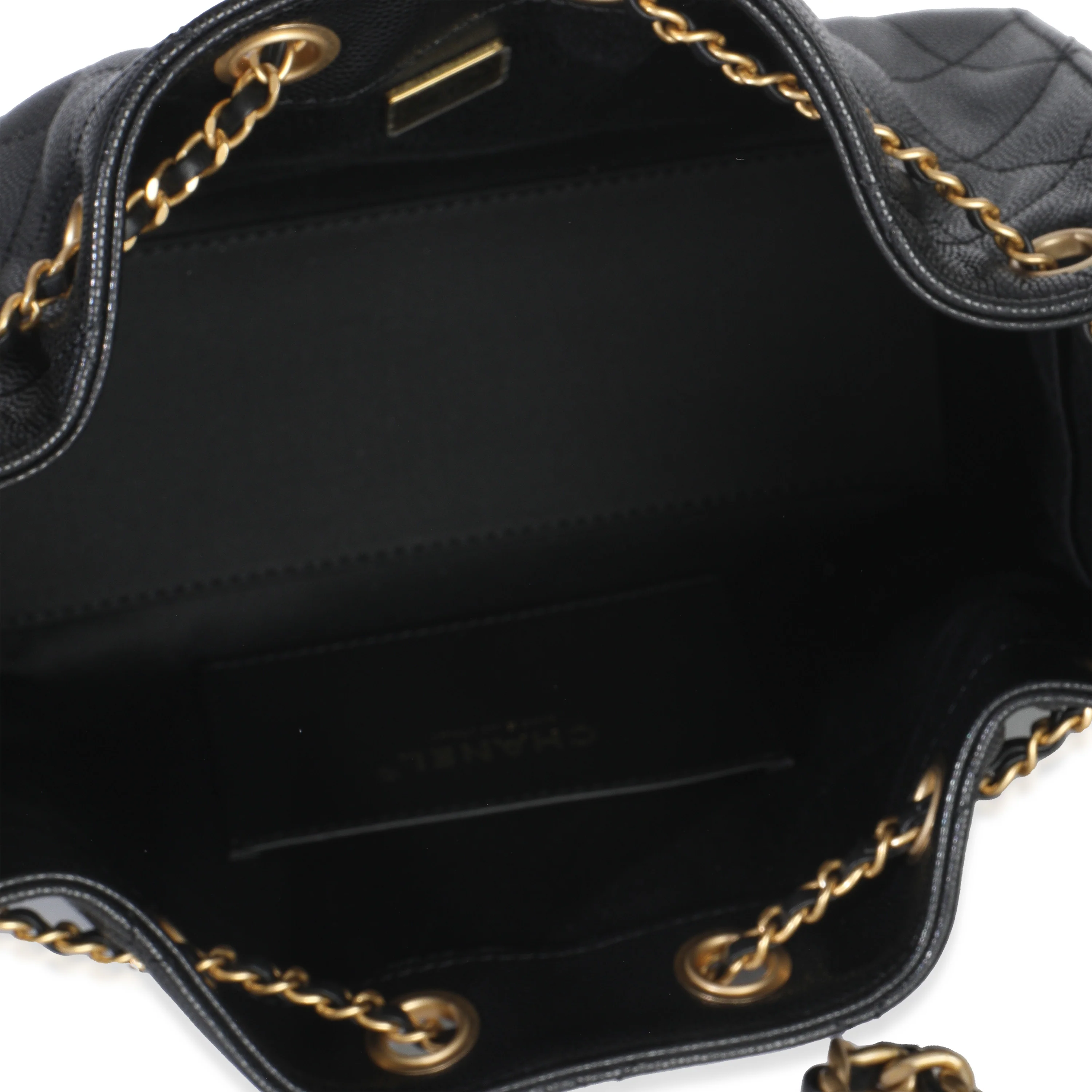 Black Quilted Caviar Mini Chanel 25 Hobo Handbag - Image 10