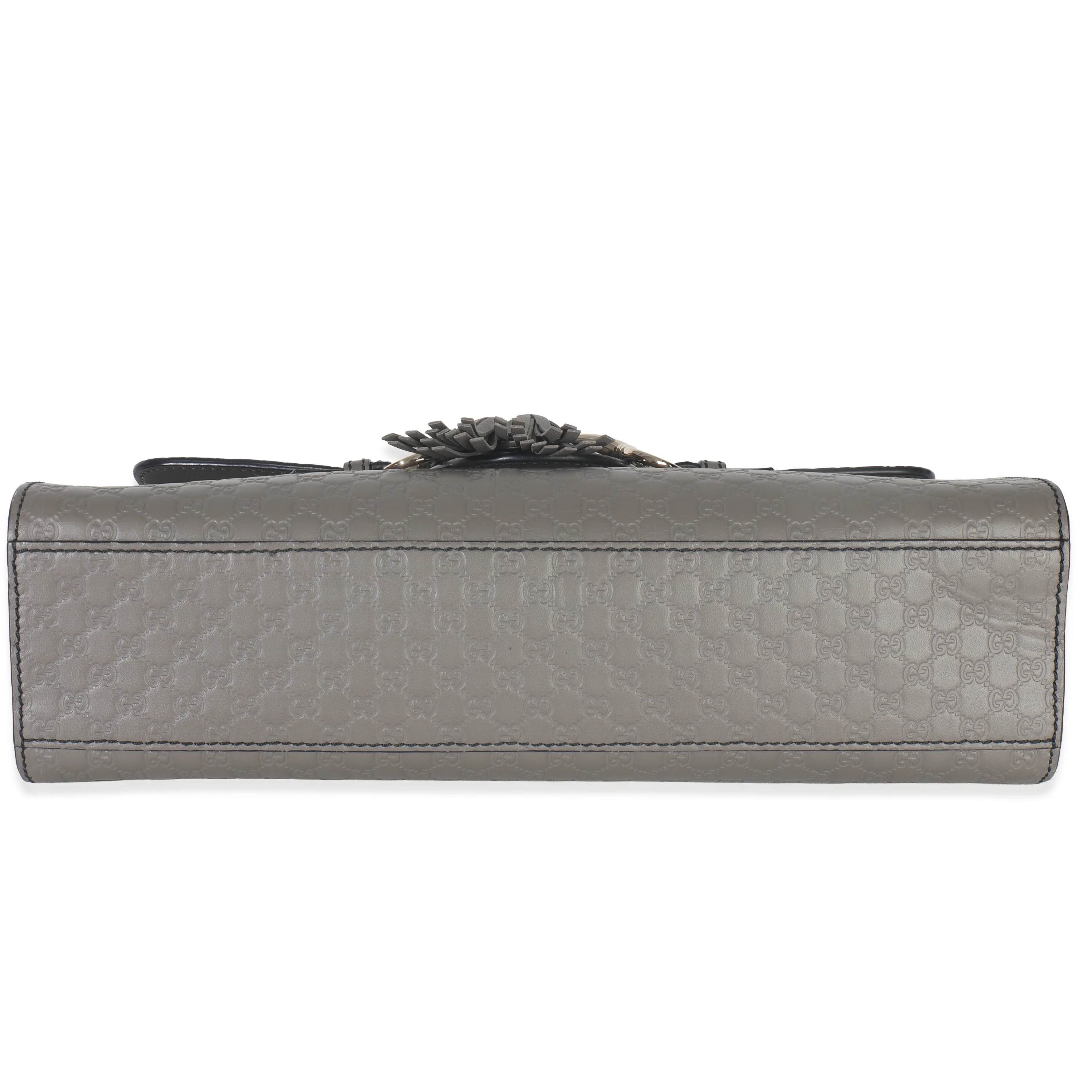 Grey Guccissima Leather Medium Chain Shoulder Bag - Image 5