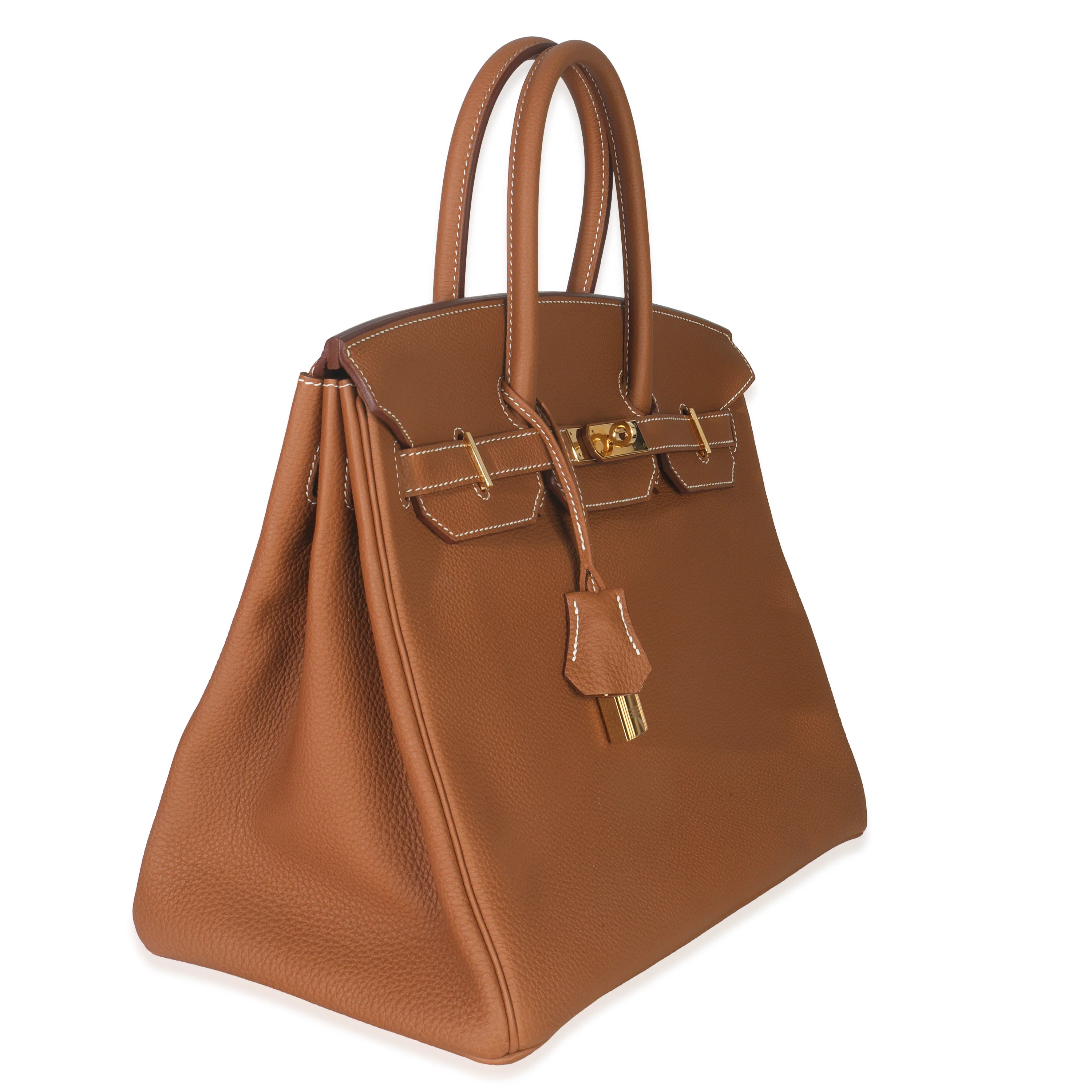 Gold Togo Birkin 35 GHW - Image 3