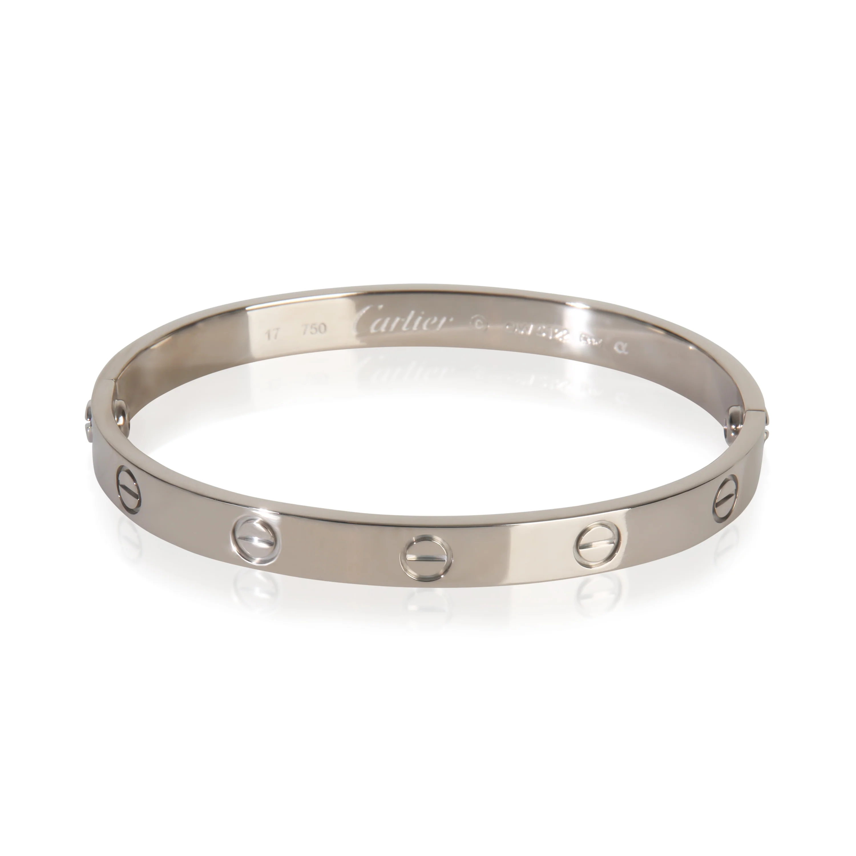 White Gold Love Bracelet
