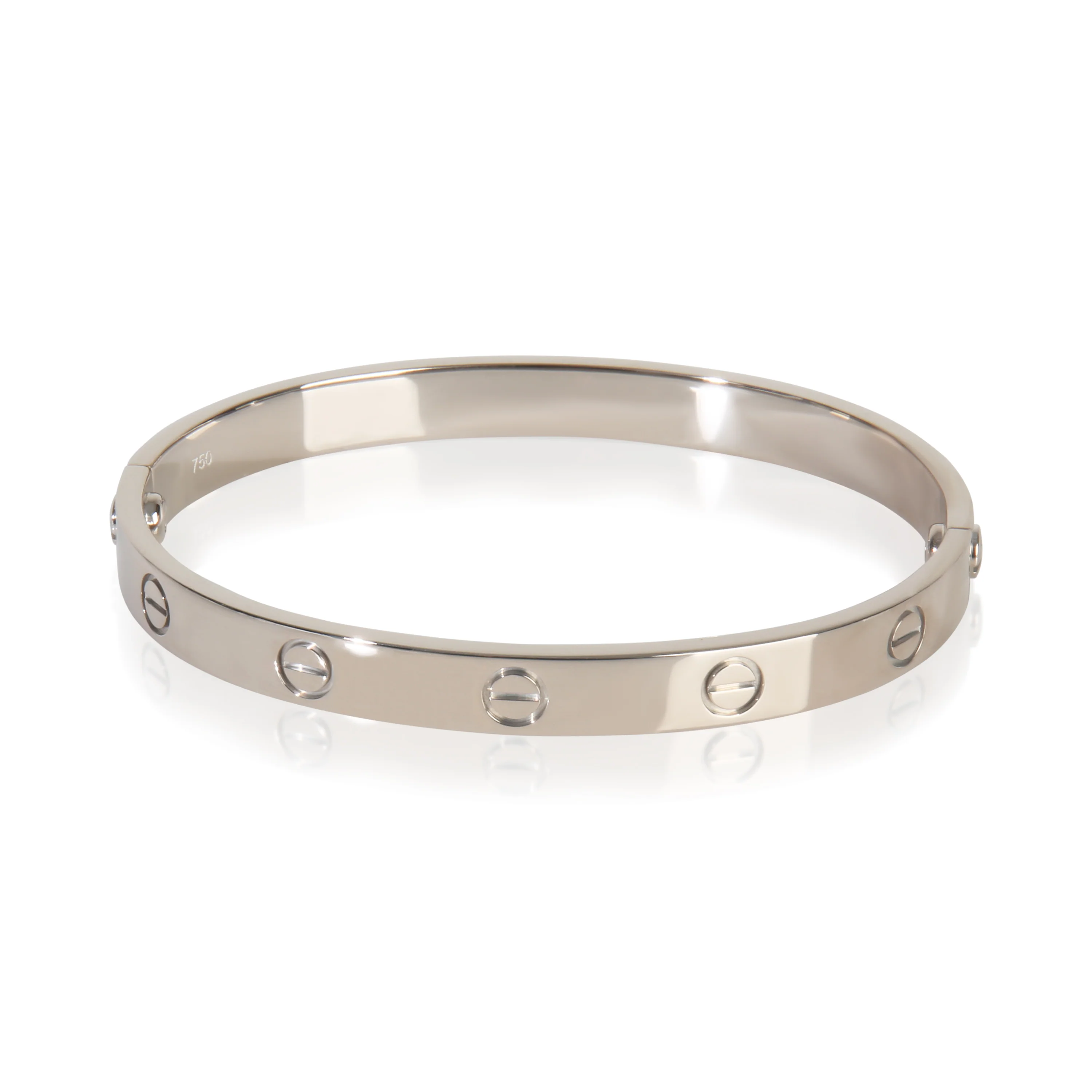 White Gold Love Bracelet - Image 3