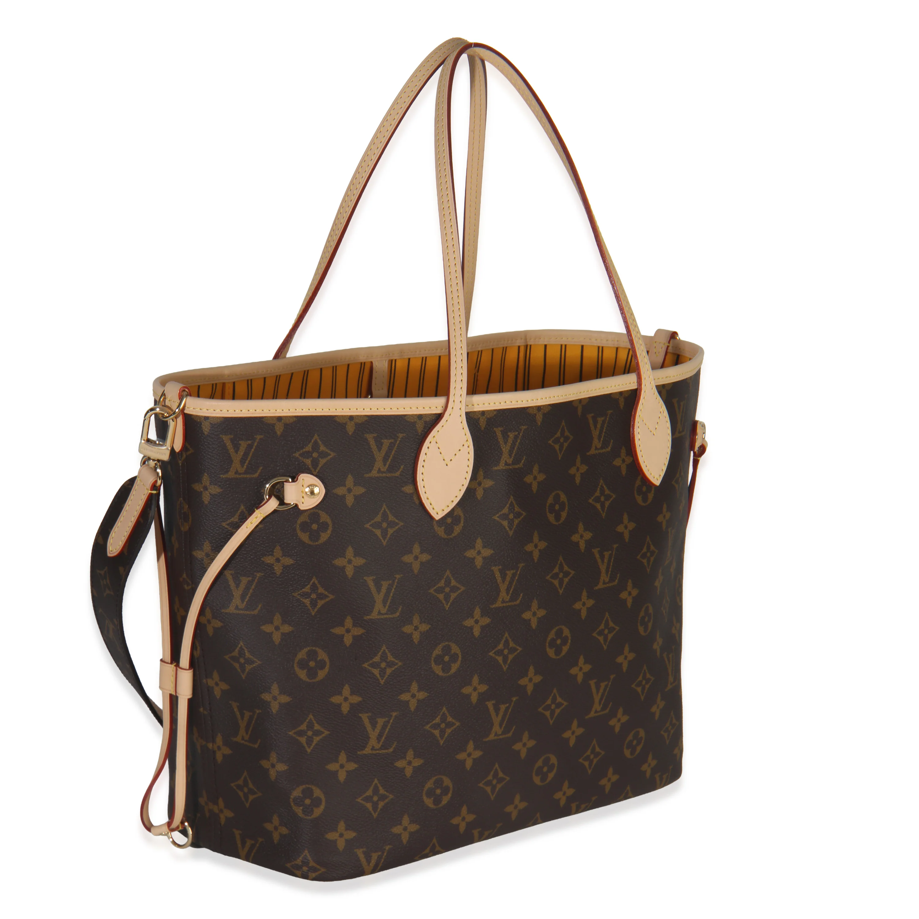 Jaune Safran Monogram Canvas Neverfull Bandouliere Inside Out MM - Image 3