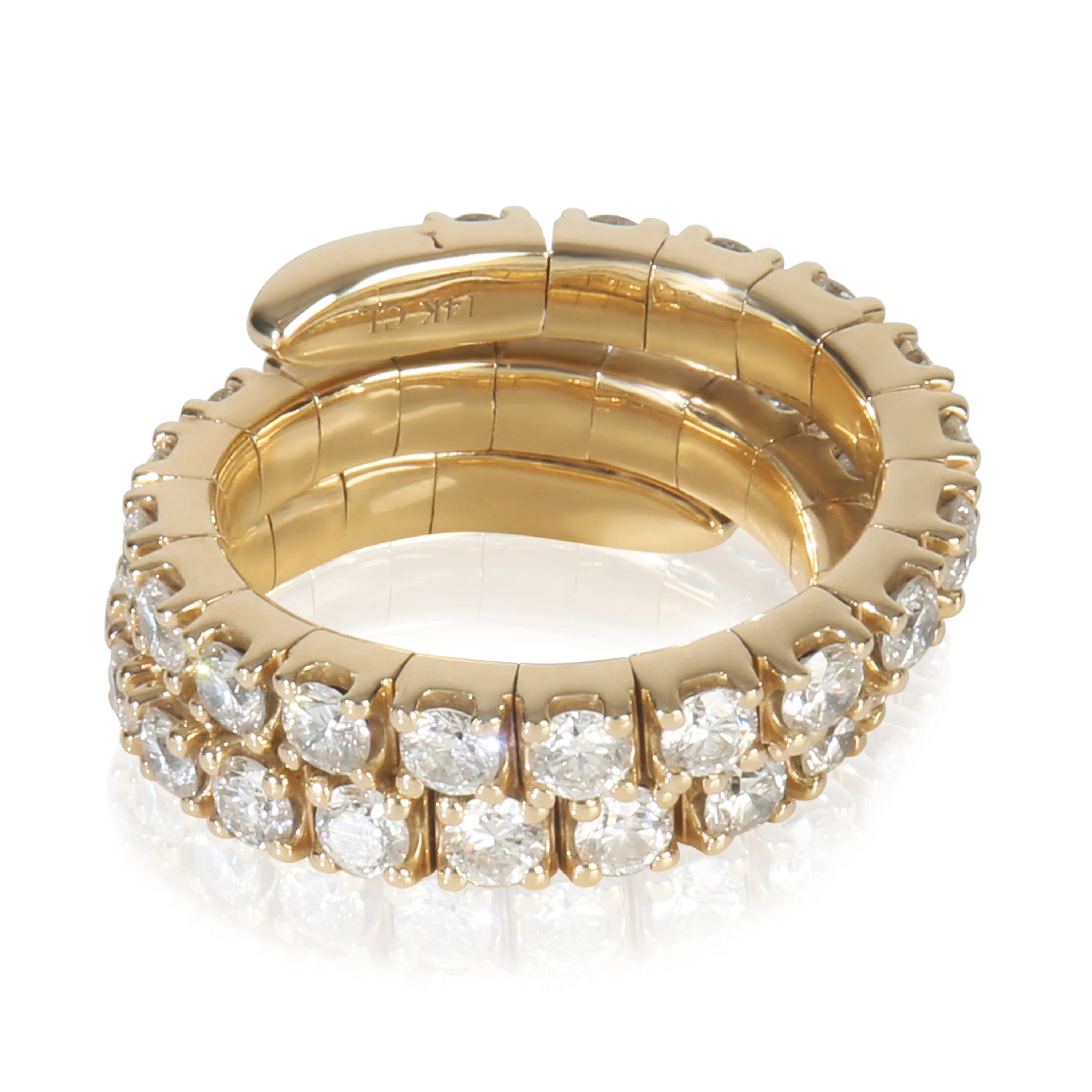 4.07 ctw Yellow Gold Lab-Grown Diamond Ring - Image 3