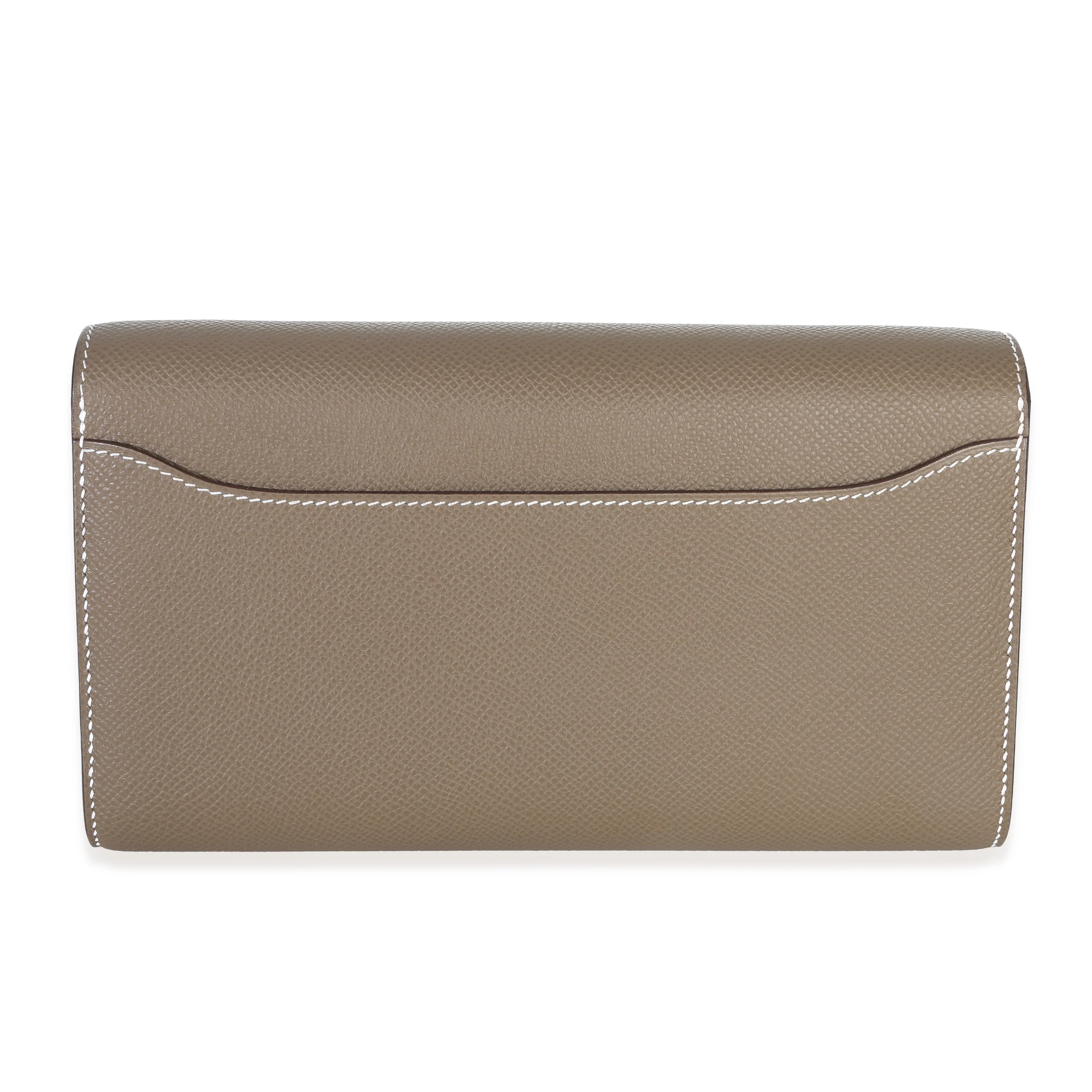 Etoupe Epsom Constance Long Wallet To Go GHW - Image 3