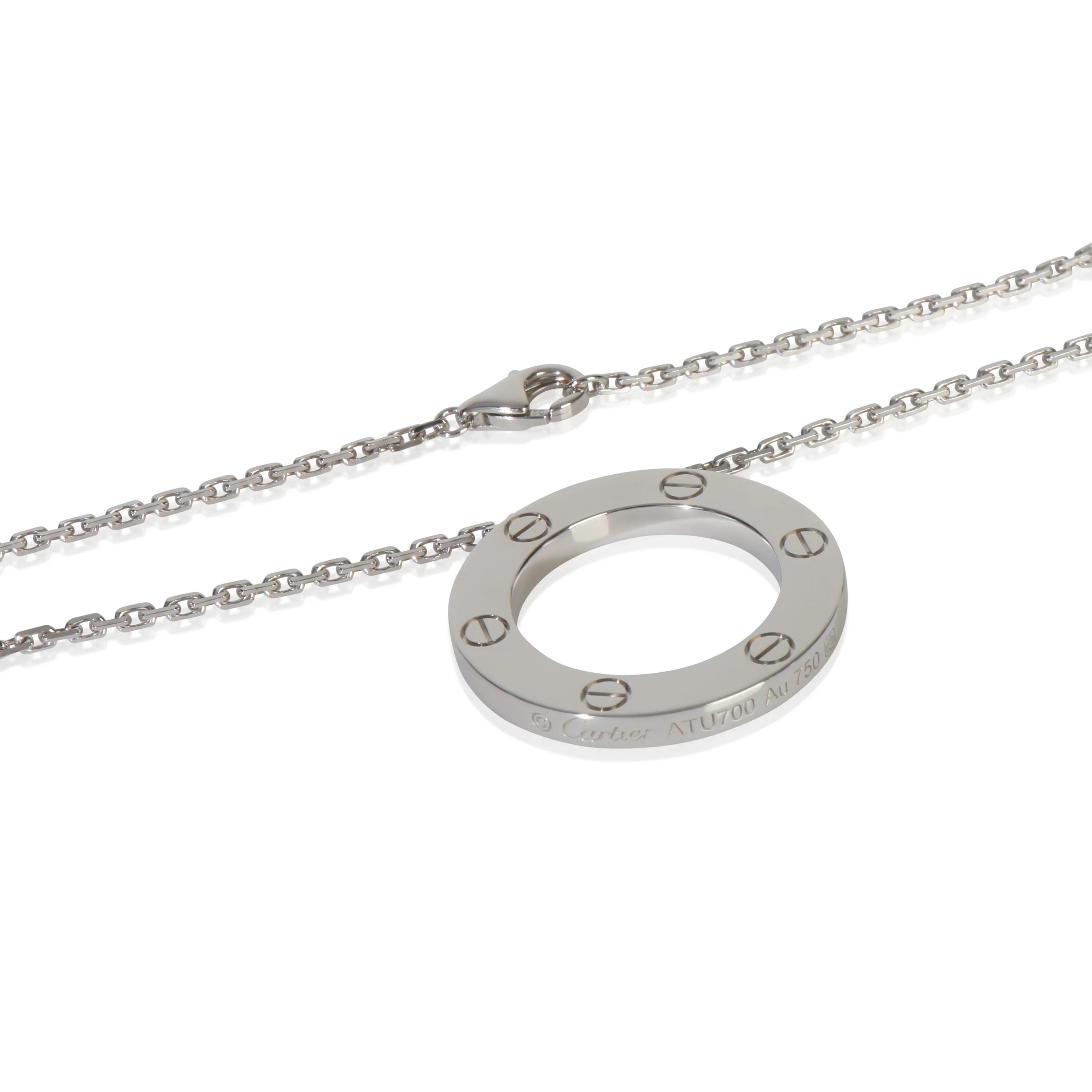 White Gold  Love Necklace - Image 2