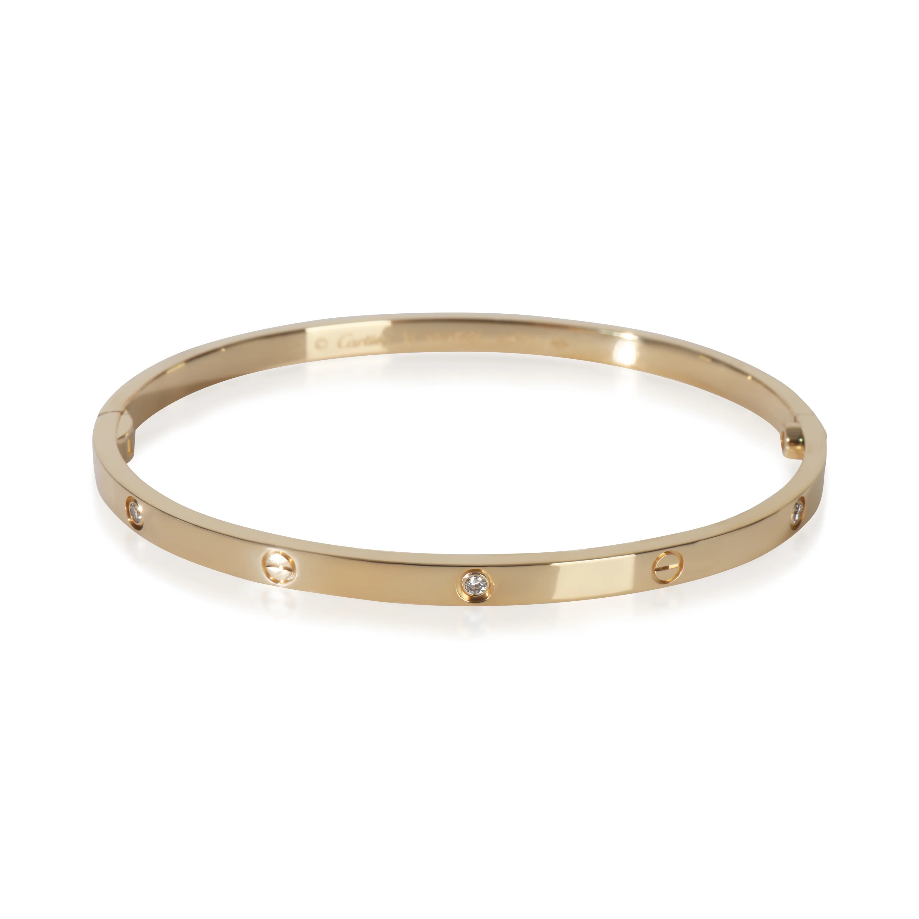 Yellow Gold Diamond Small Model Love Bracelet