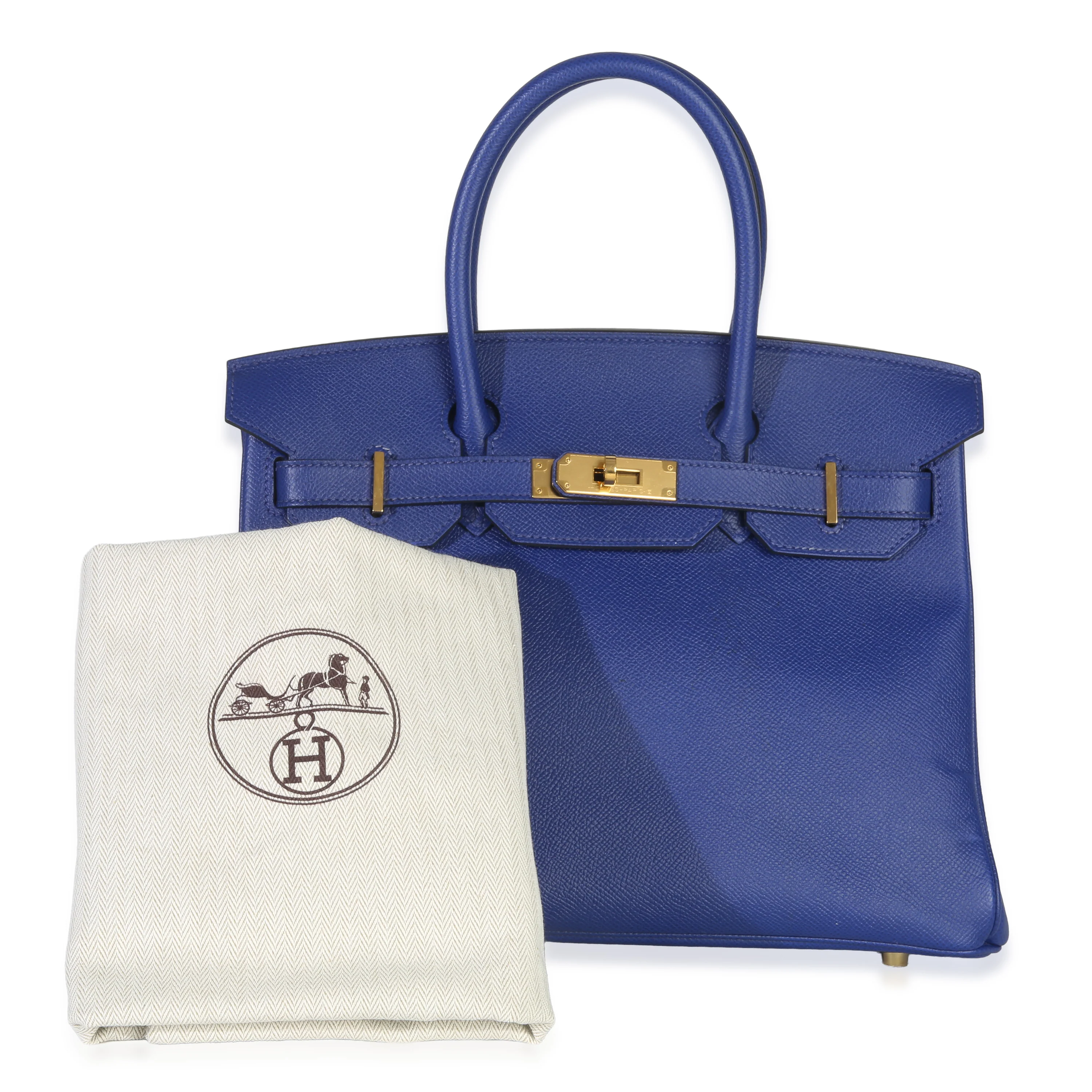 Bleu Electrique Epsom Birkin 30 GHW - Image 10