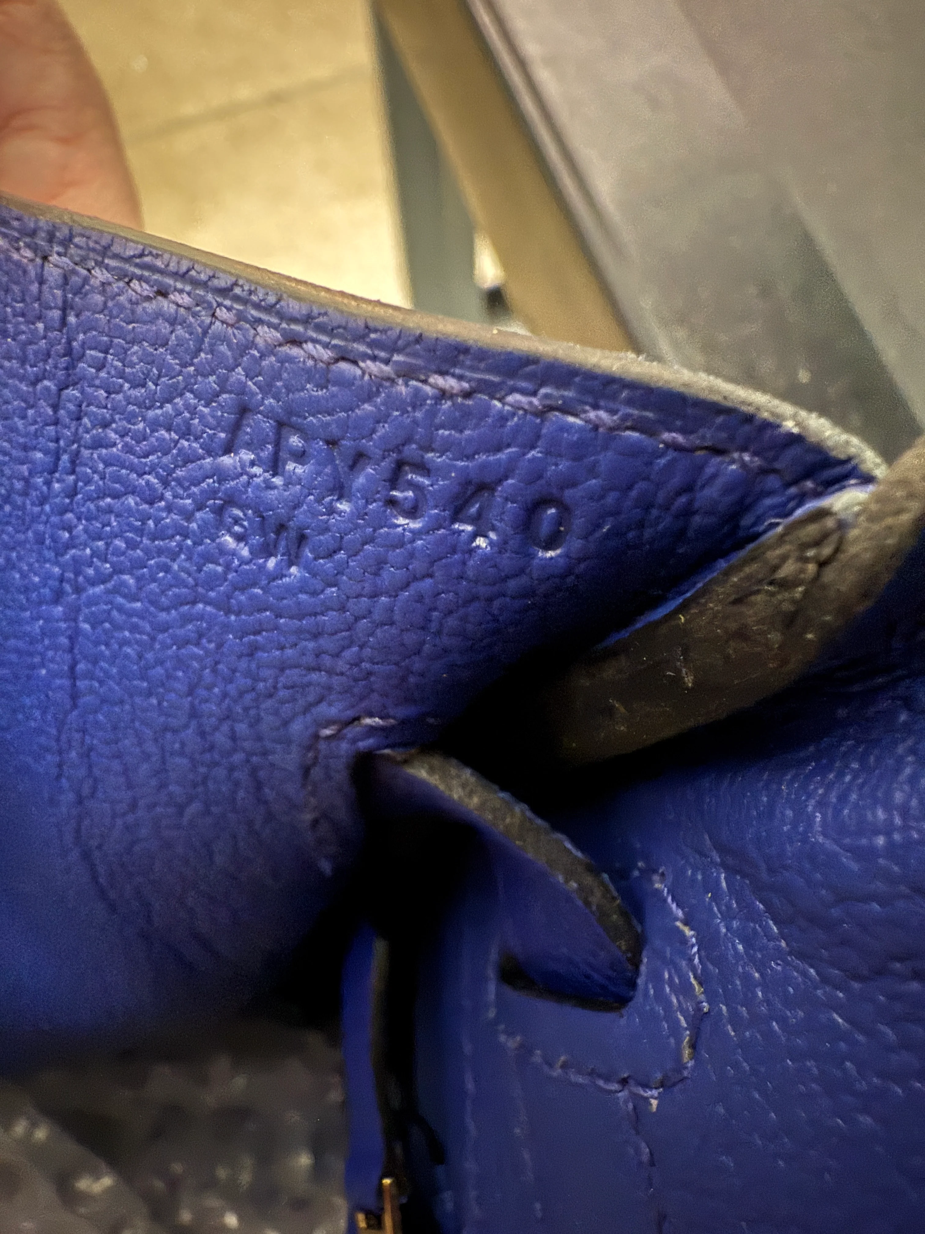 Bleu Electrique Epsom Birkin 30 GHW - Image 12