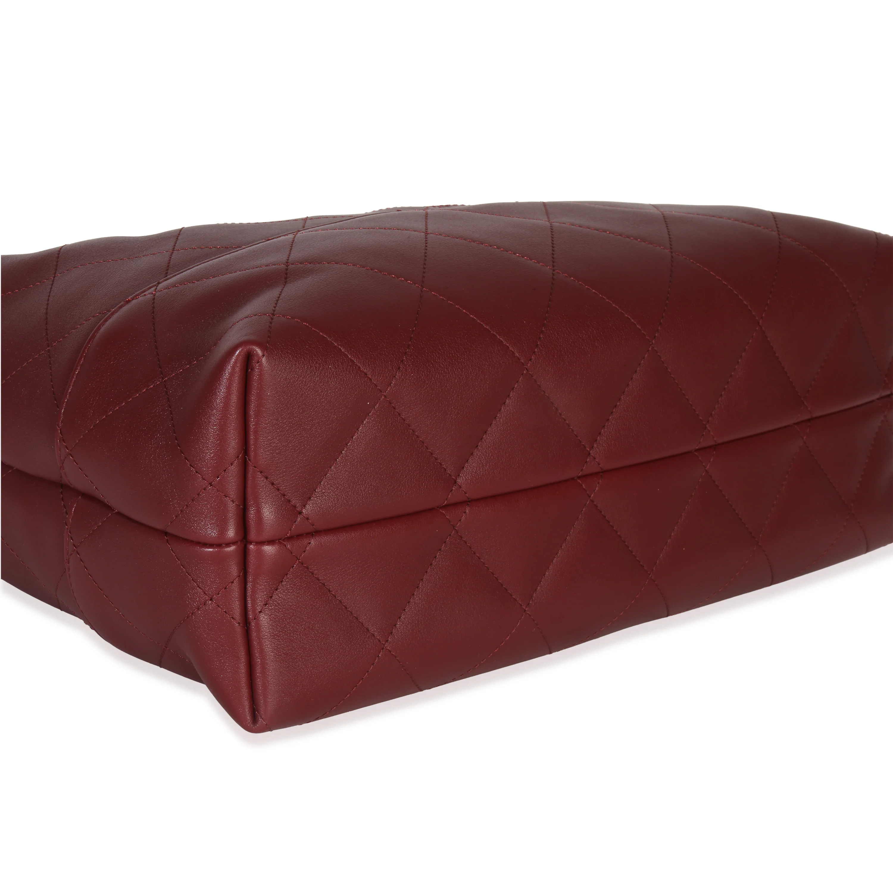 25A Burgundy Quilted Calfskin Small Coco Hobo - Image 6