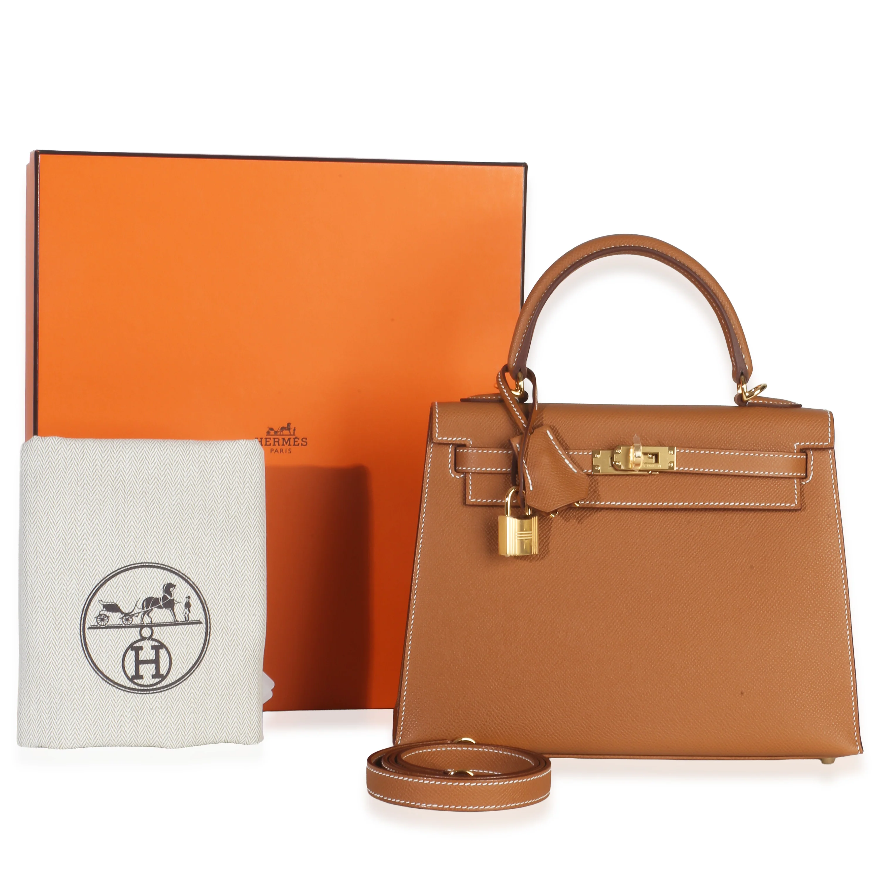 Gold Epsom Sellier Kelly 25 GHW - Image 9