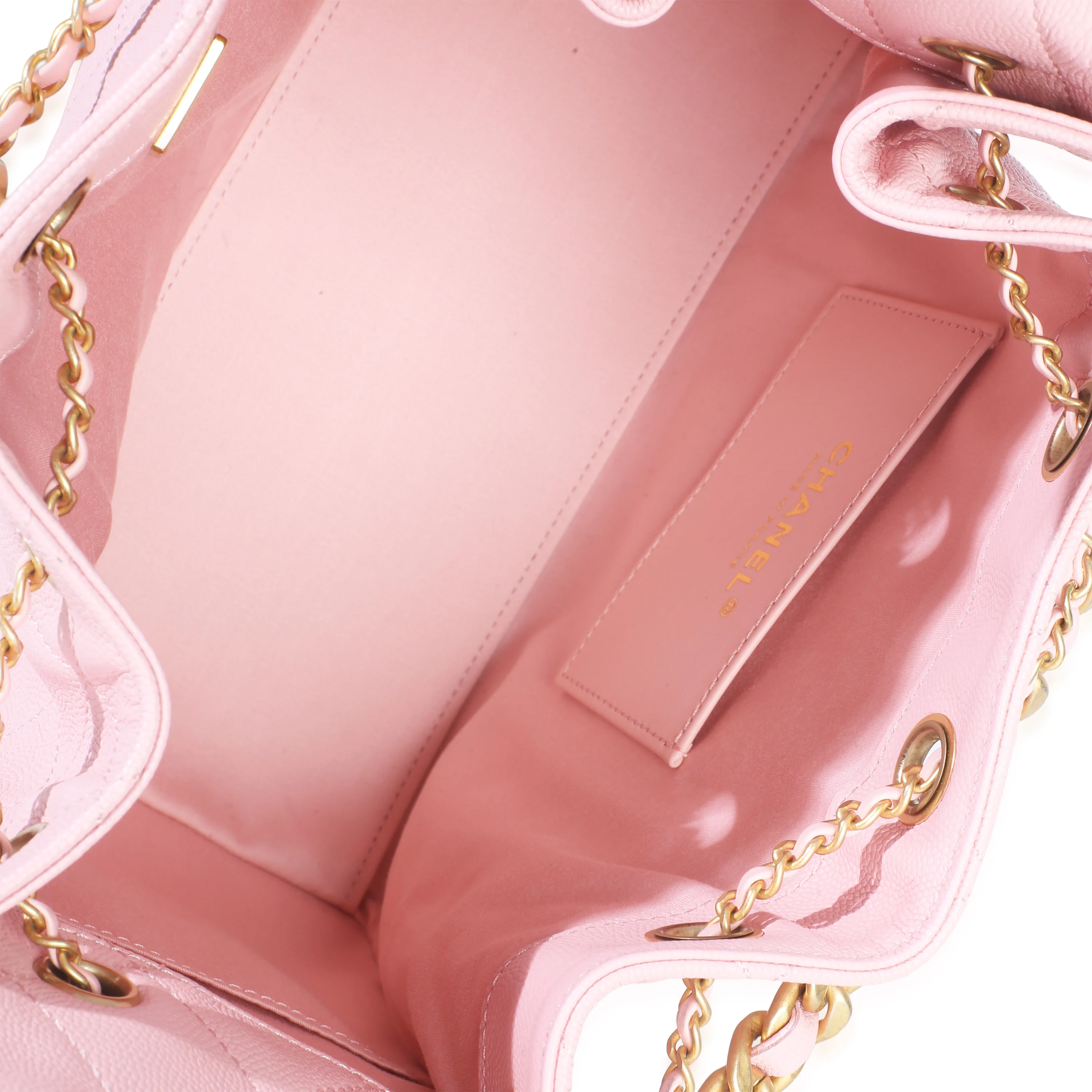 Pink Quilted Caviar Small Chanel 25 Hobo Handbag - Image 9