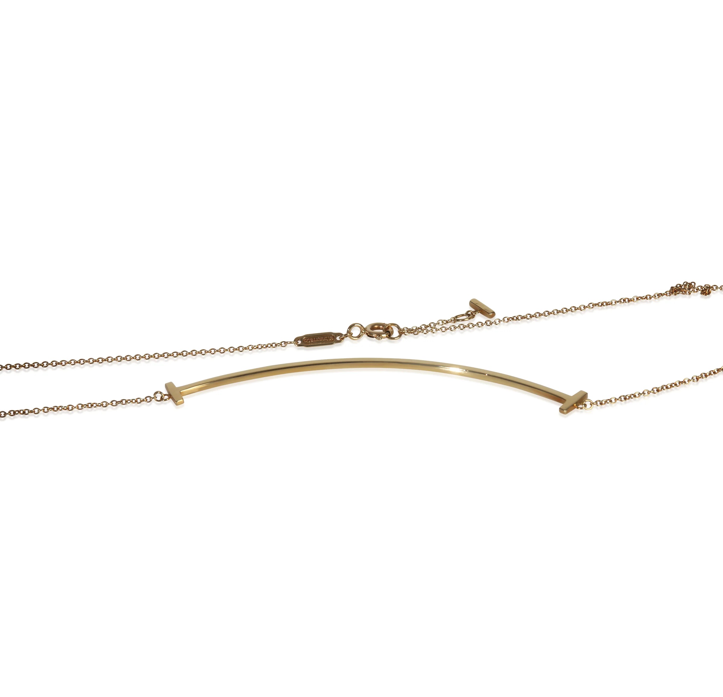 Yellow Gold  Large Model Tiffany T Smile Necklace - Image 2