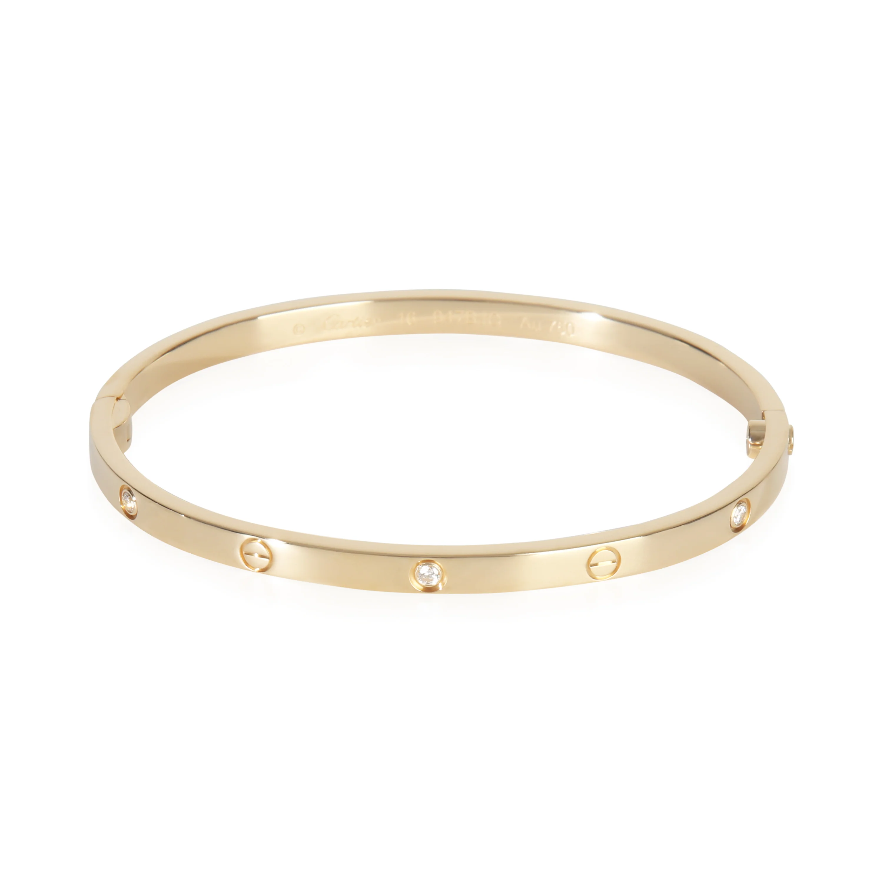 Yellow Gold Diamond Small Model Love Bracelet