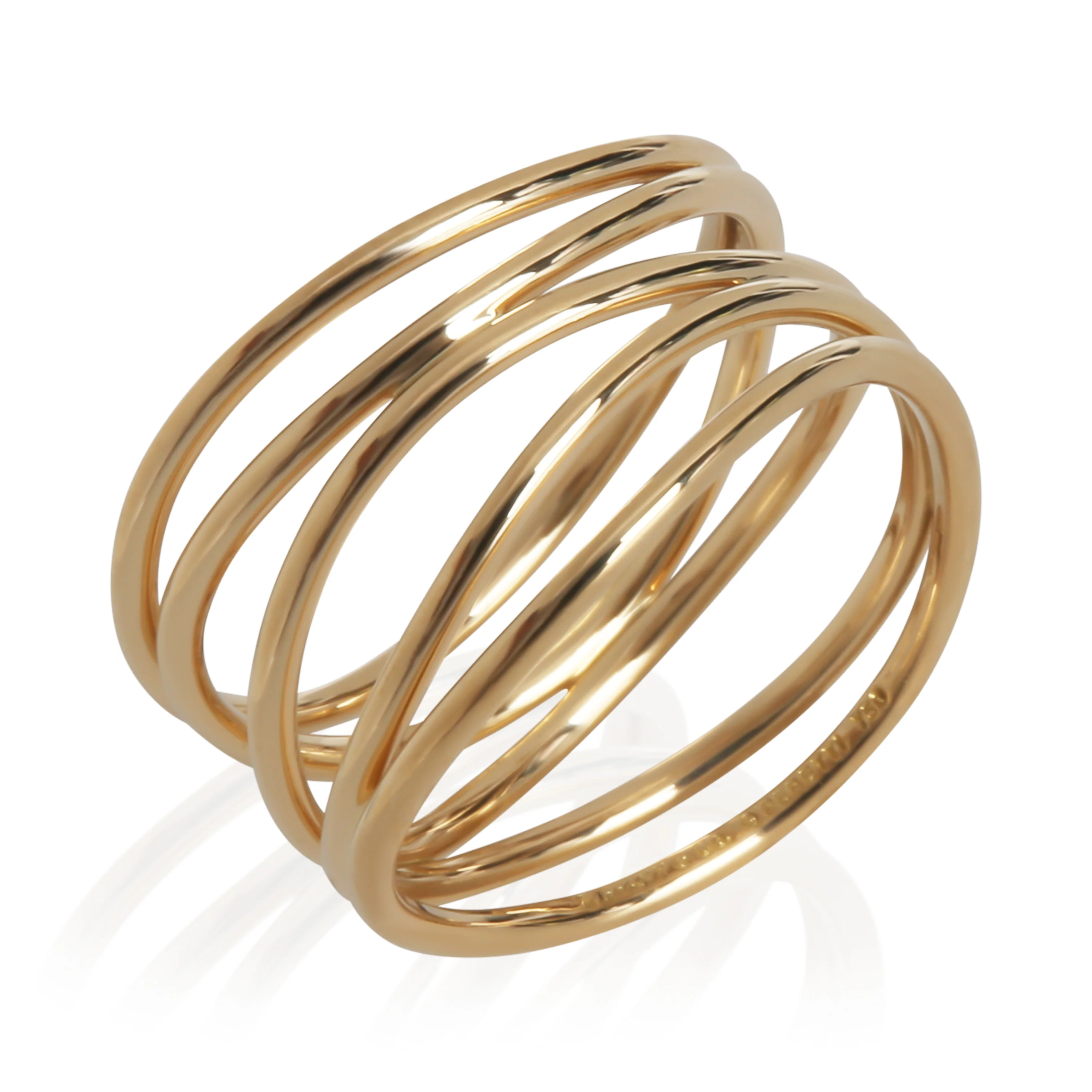 Yellow Gold  Elsa Peretti Wave Ring - Image 3