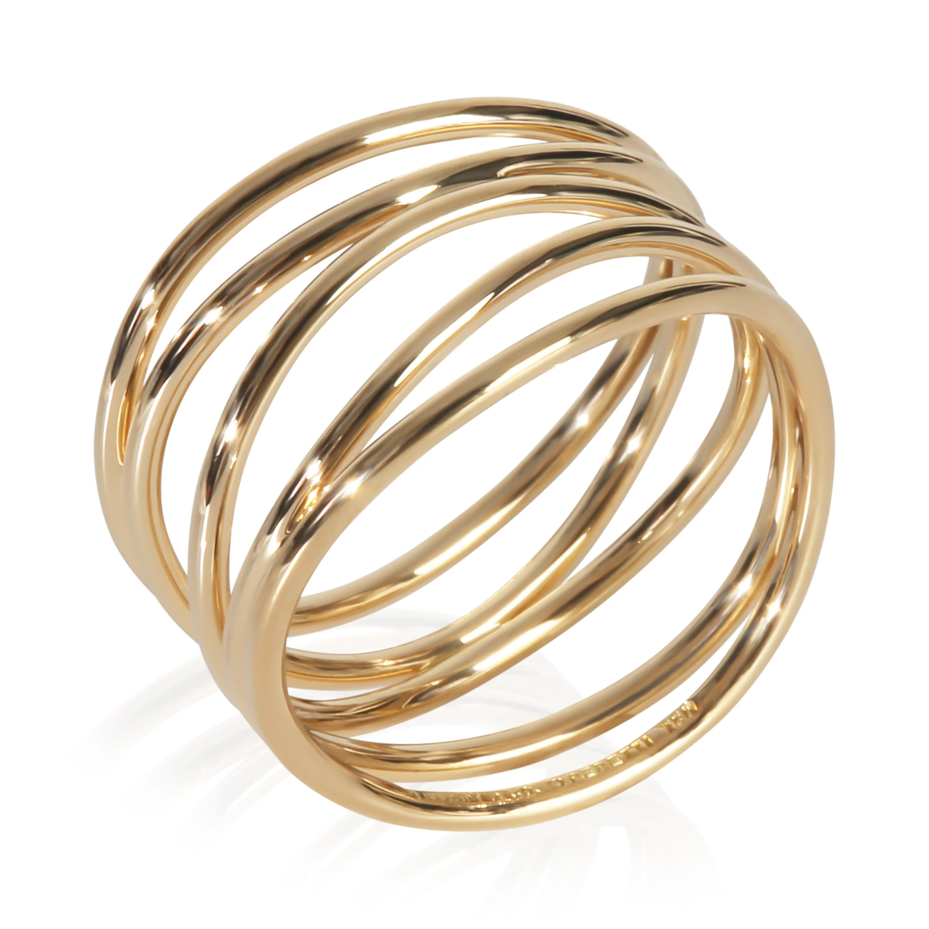 Yellow Gold  Elsa Peretti Wave Ring - Image 4