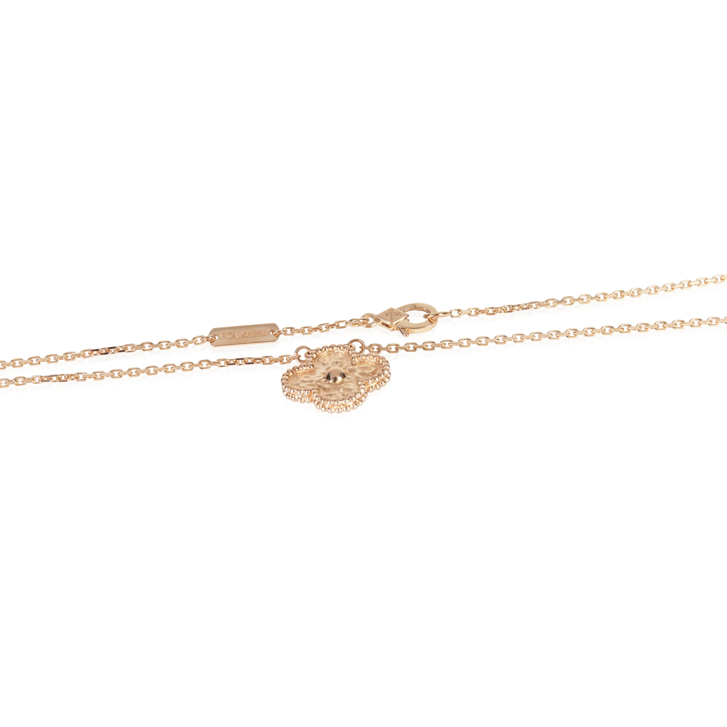 Rose Gold  Vintage Alhambra Pendant - Image 2