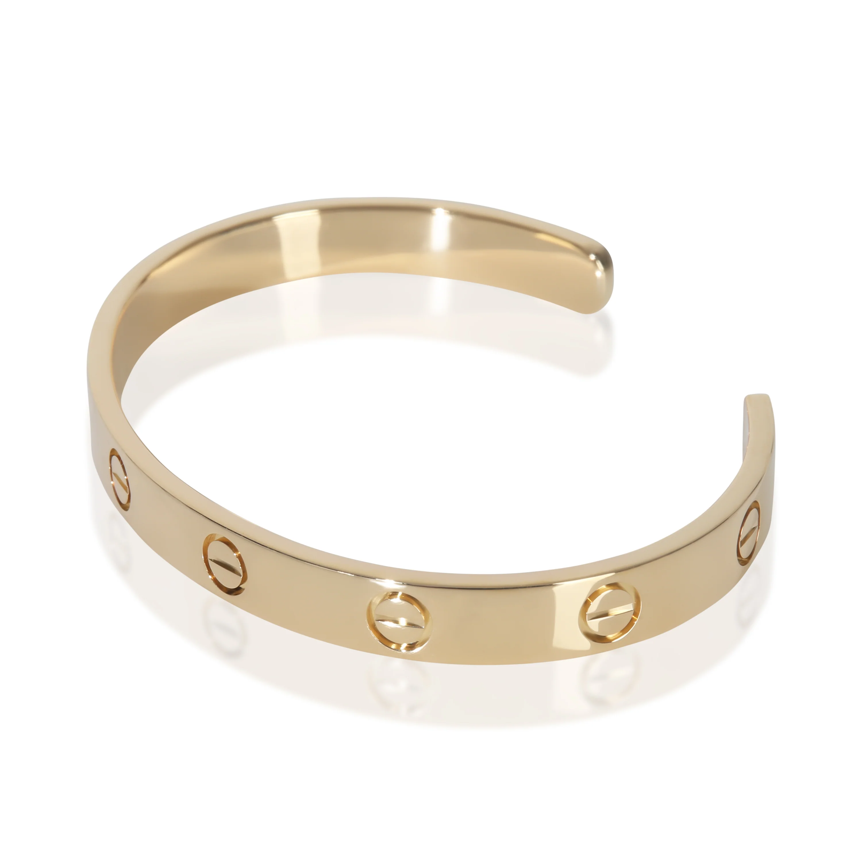 Yellow Gold  Love Cuff Bracelet - Image 2