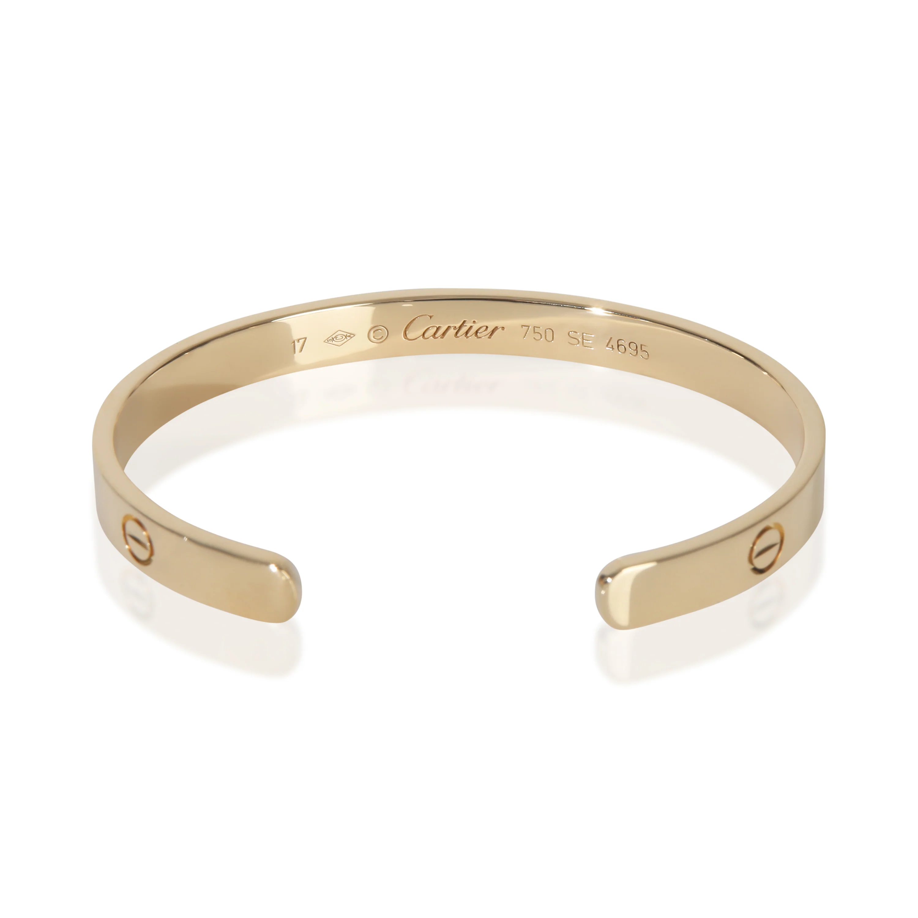 Yellow Gold  Love Cuff Bracelet - Image 3