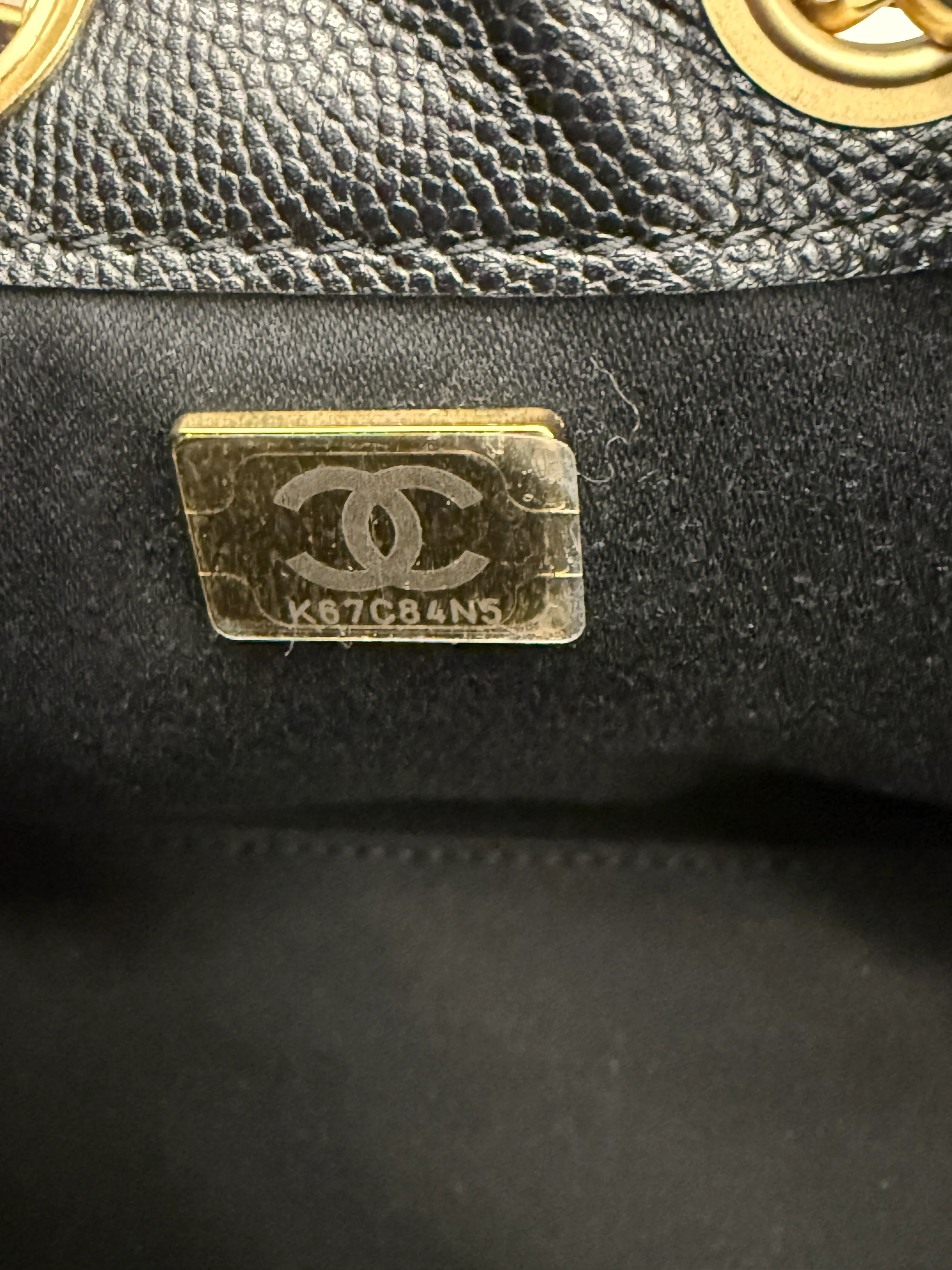 26P Black Quilted Caviar Mini Chanel 25 Hobo Handbag - Image 11